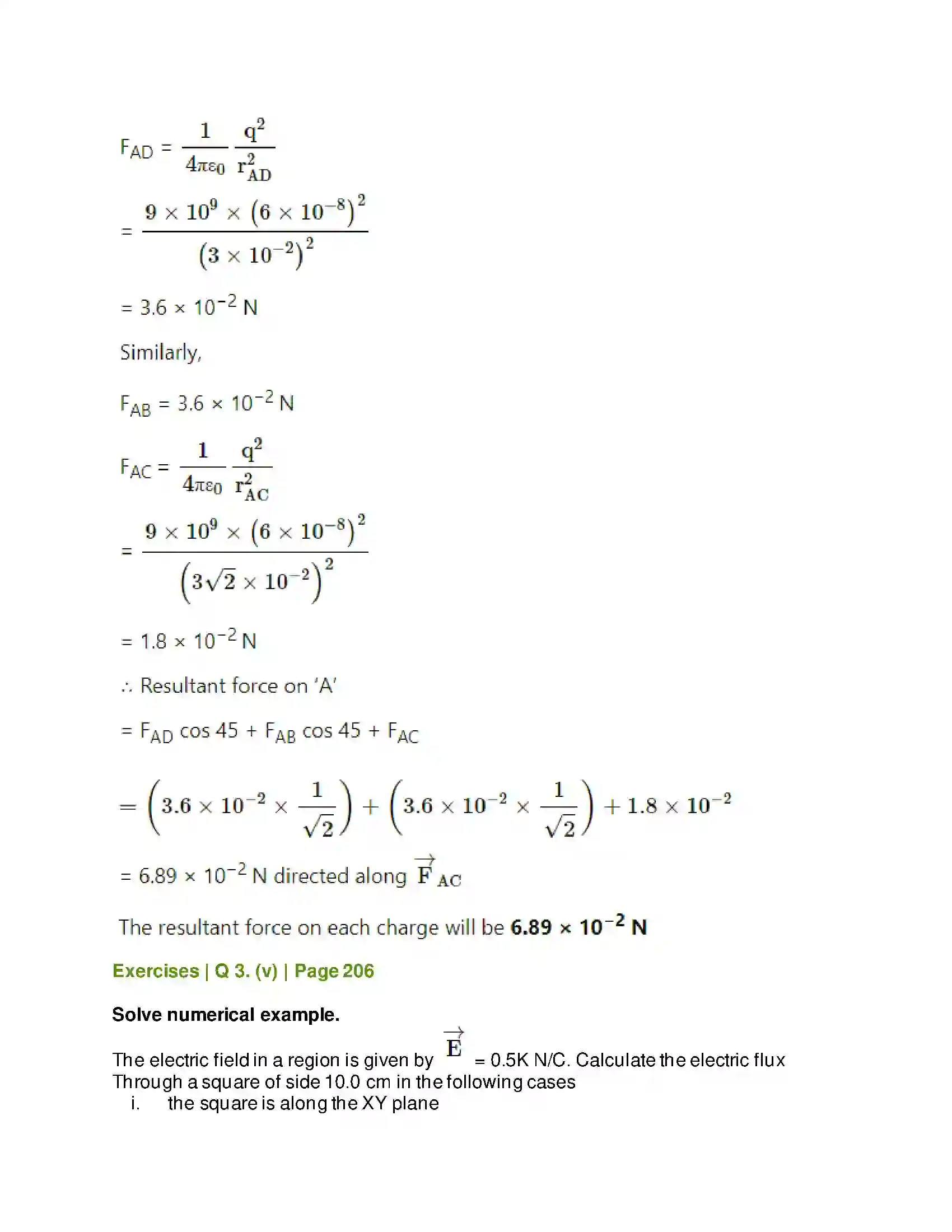 Maharashtra Board Class 11th Physics Electrostatics Solution 11
