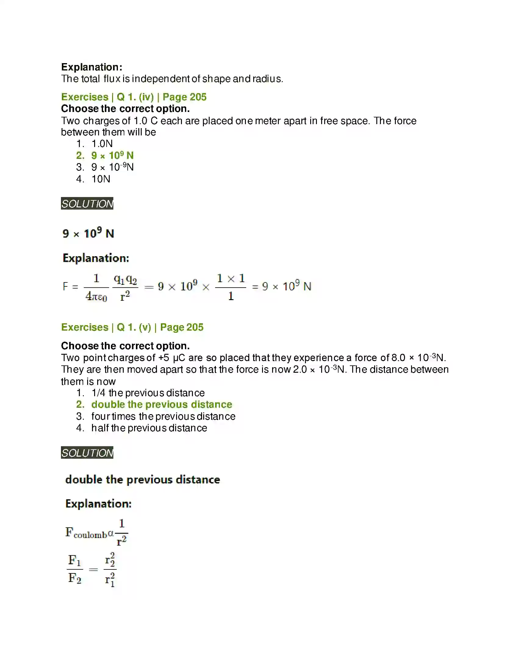 Maharashtra Board Class 11th Physics Electrostatics Solution 2