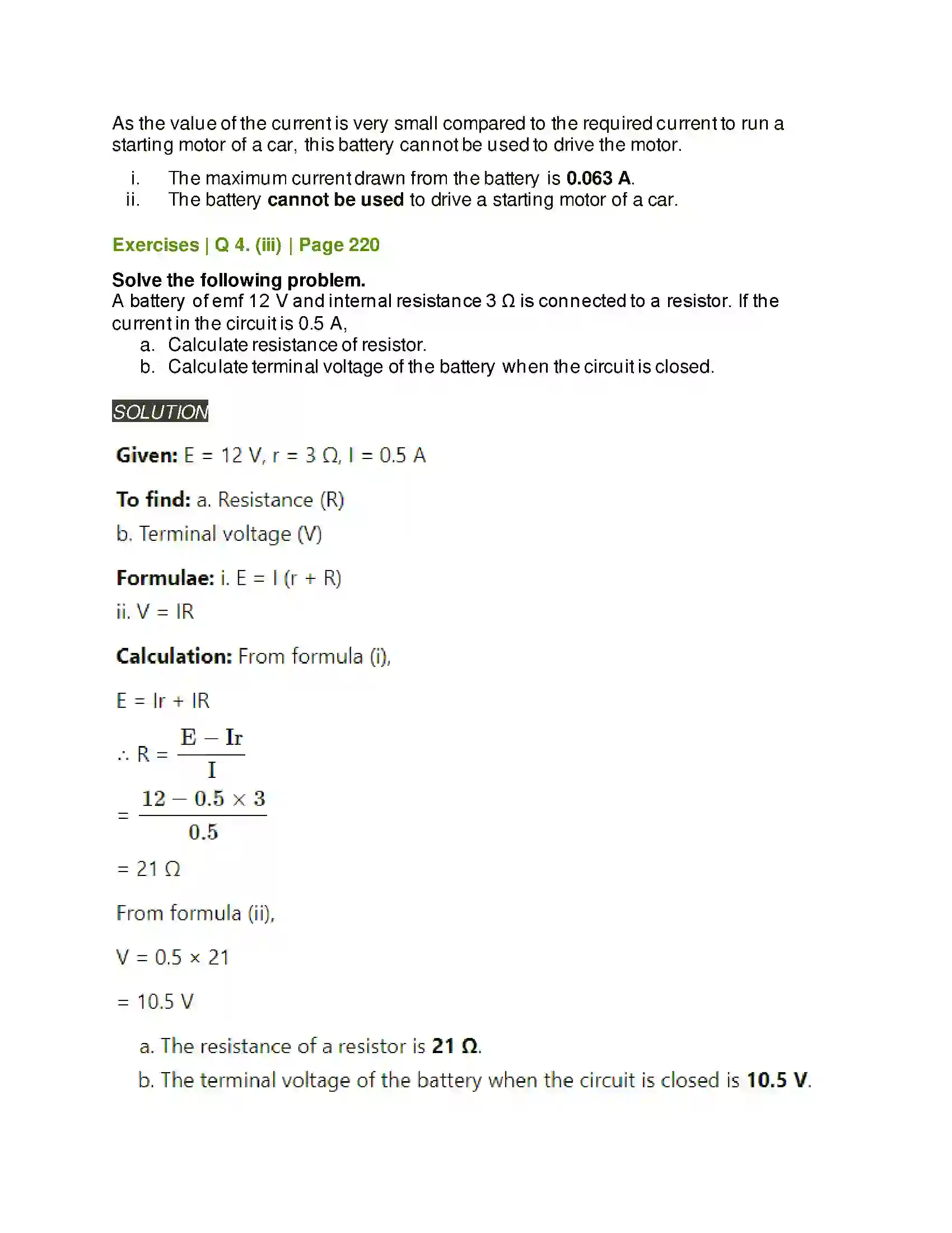 Maharashtra Board Class 11th Physics Electric Current Through Conductors Solution 10