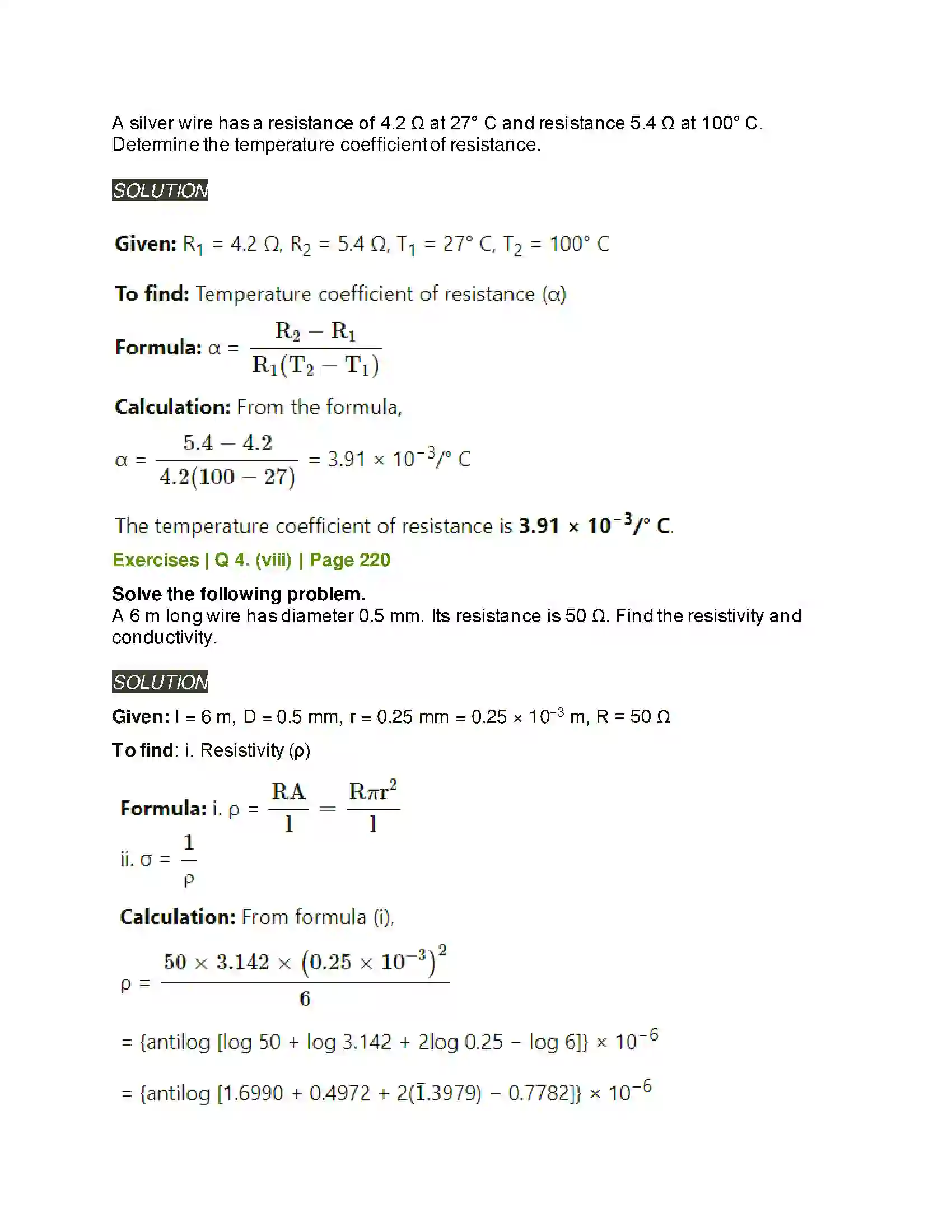 Maharashtra Board Class 11th Physics Electric Current Through Conductors Solution 14
