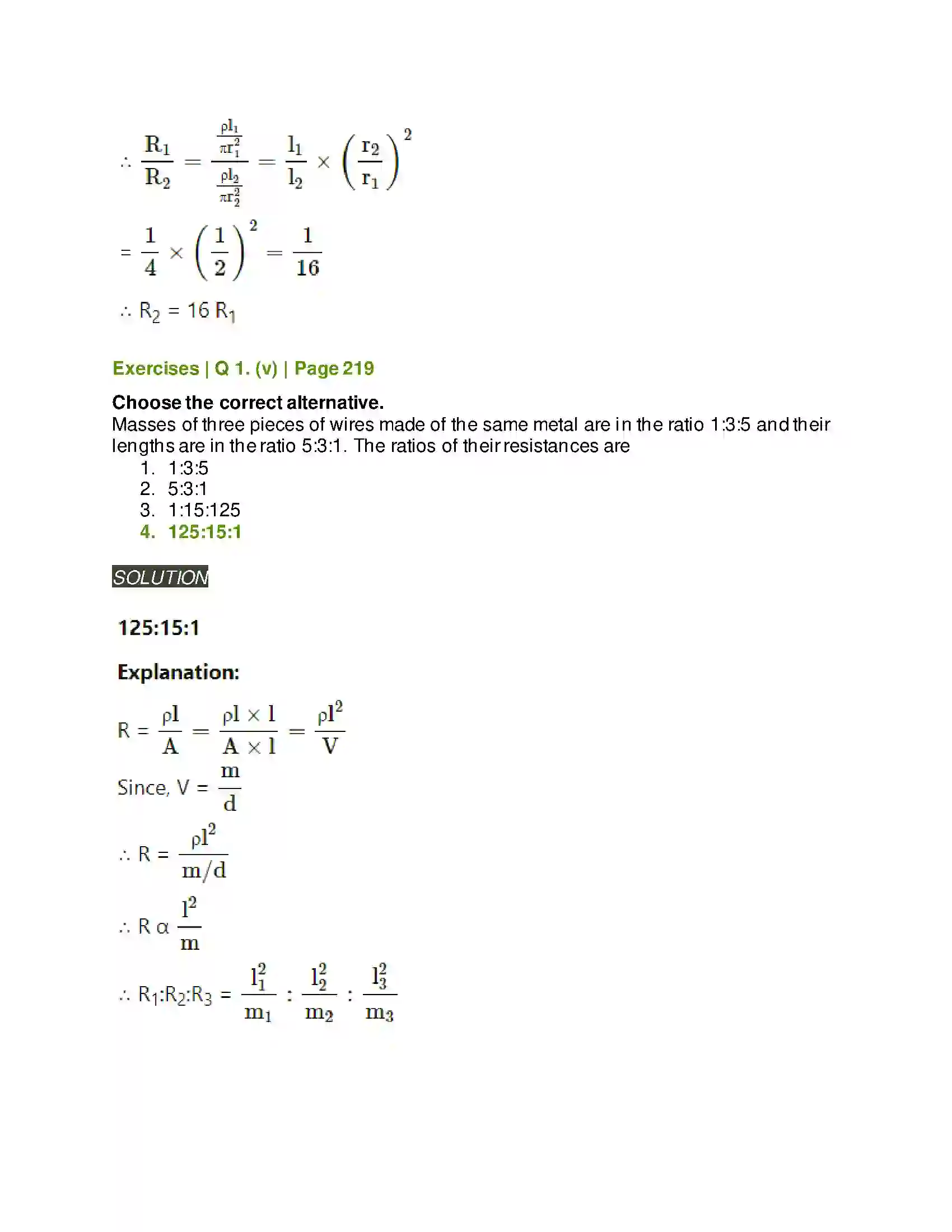 Maharashtra Board Class 11th Physics Electric Current Through Conductors Solution 3