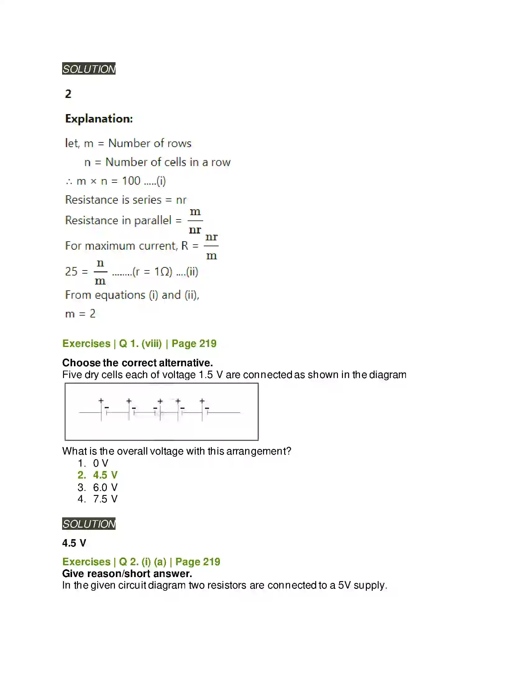 Maharashtra Board Class 11th Physics Electric Current Through Conductors Solution 5