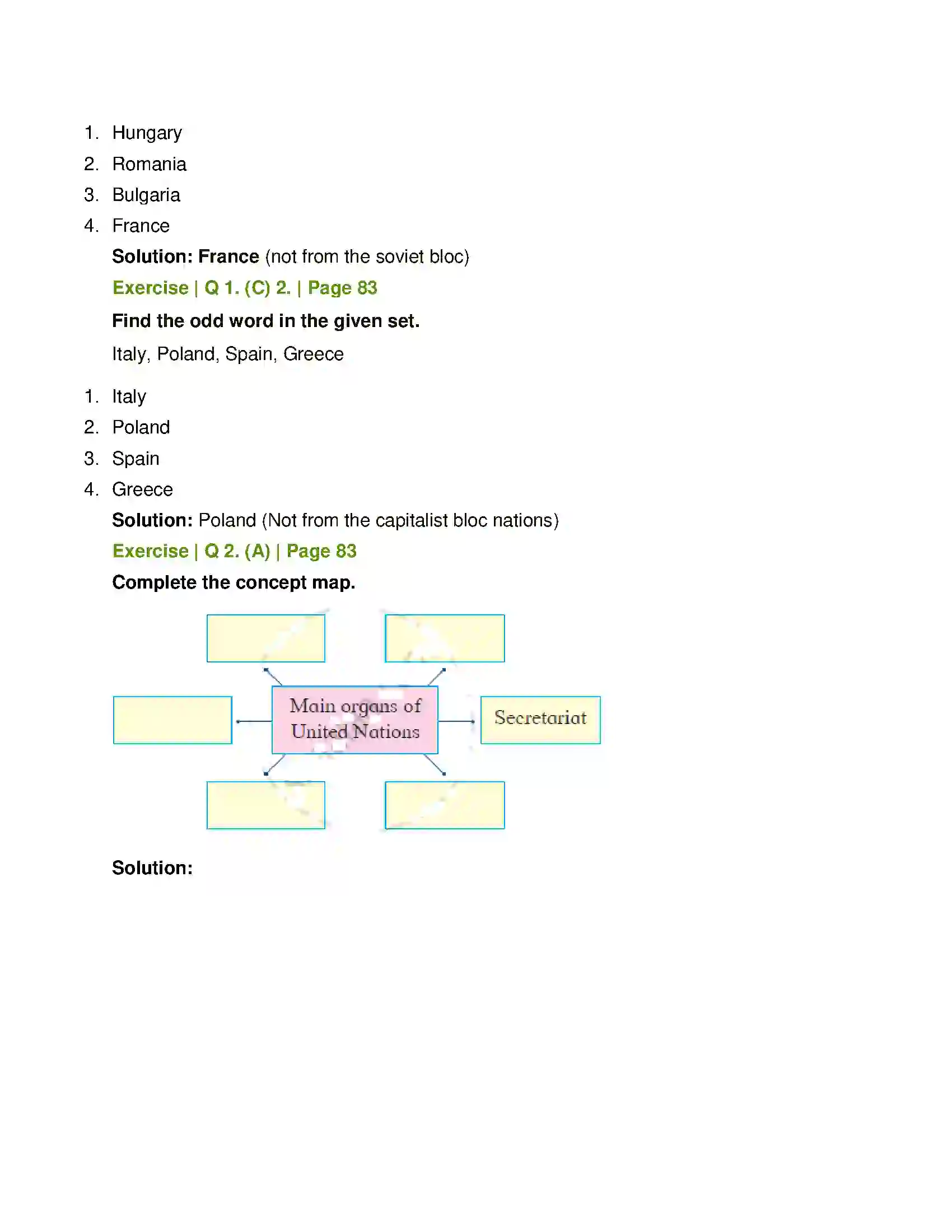 Maharashtra Board Class 11th Political Science The World Since 1945 - 1 Solution 2