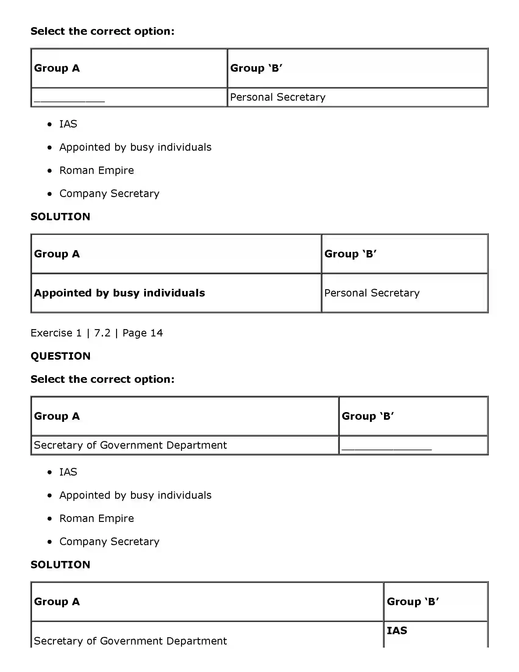 Maharashtra Board Class 11th Secretarial Practice Secretary Solution 11