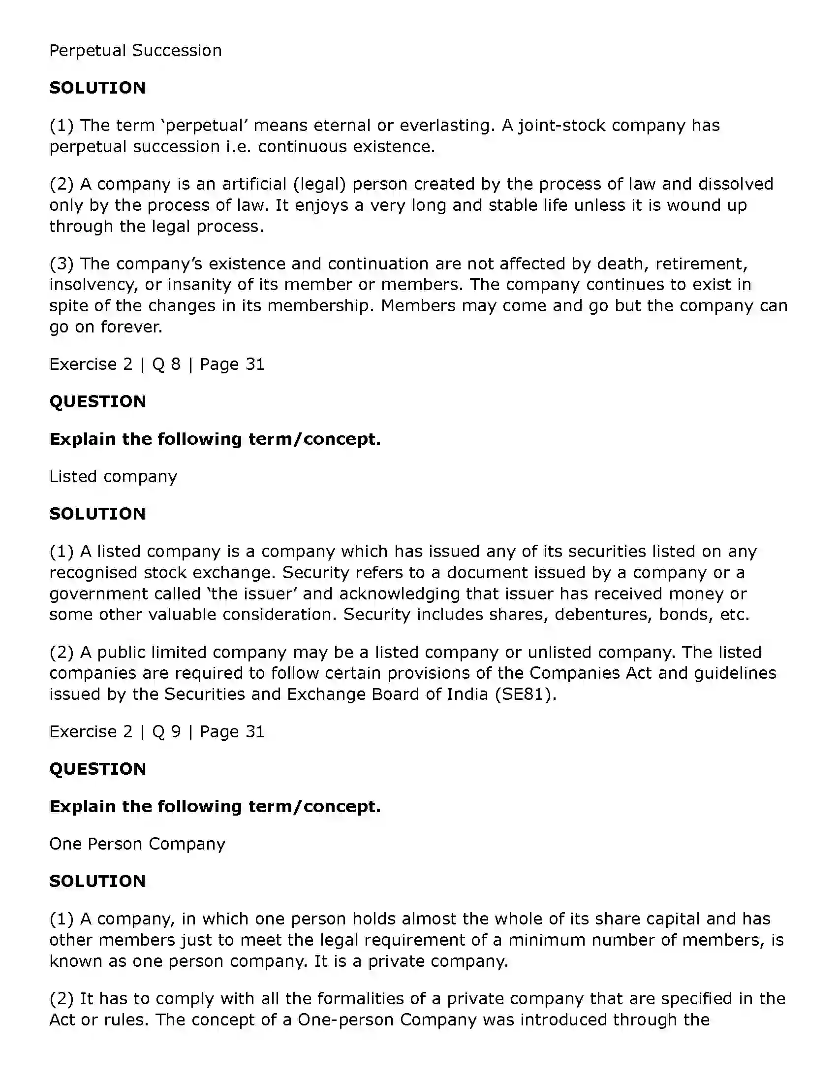 Maharashtra Board Class 11th Secretarial Practice Joint Stock Company Solution 17