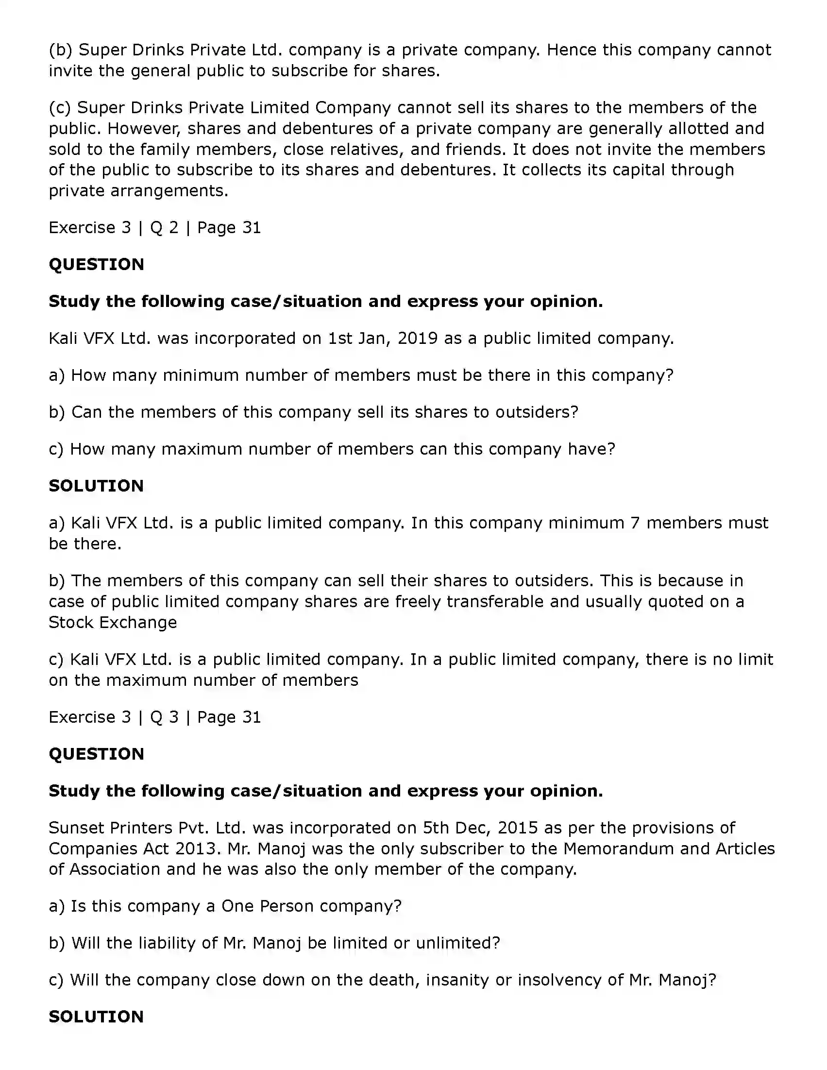 Maharashtra Board Class 11th Secretarial Practice Joint Stock Company Solution 19