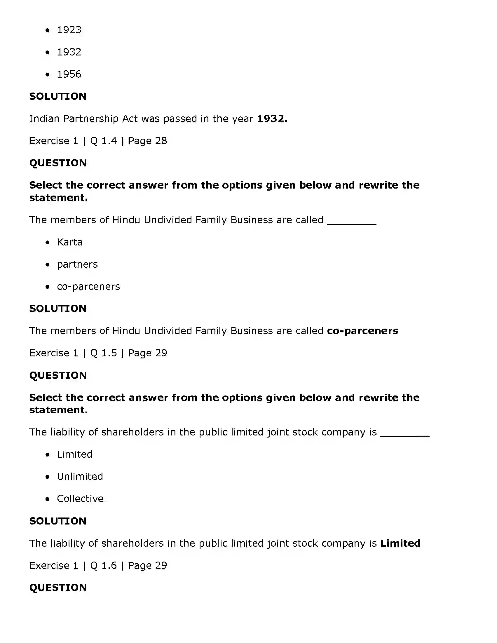 Maharashtra Board Class 11th Secretarial Practice Joint Stock Company Solution 2
