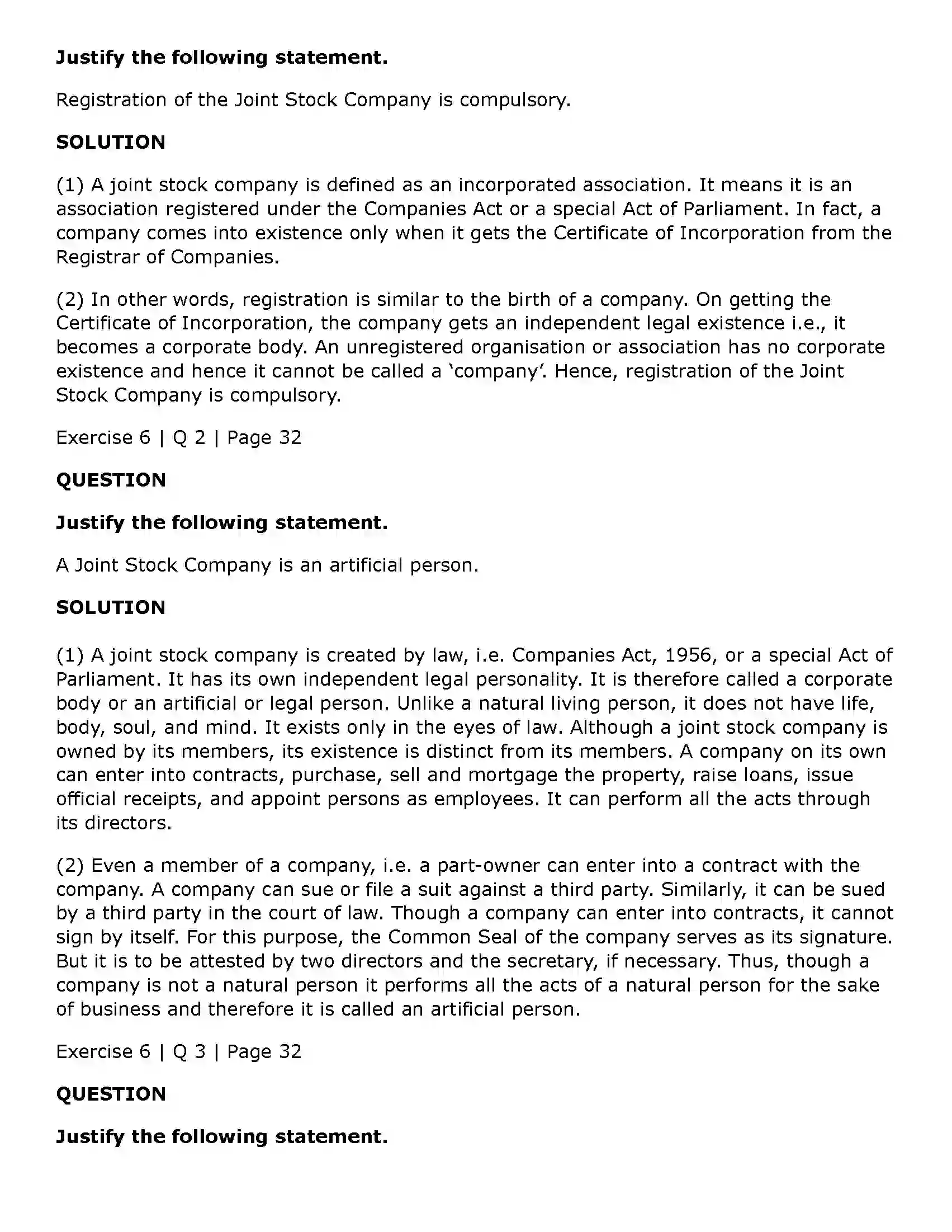 Maharashtra Board Class 11th Secretarial Practice Joint Stock Company Solution 28