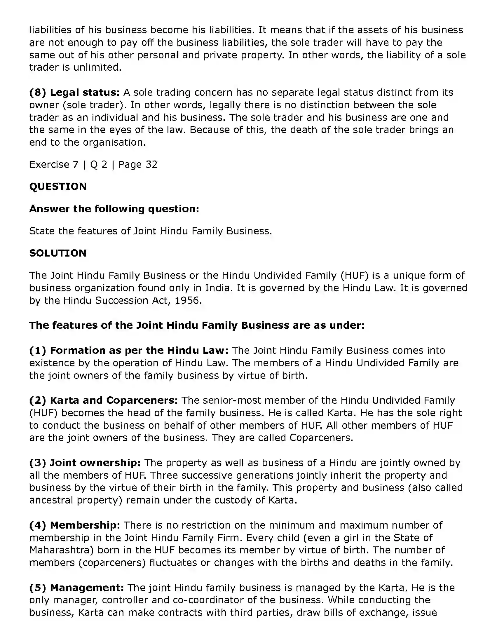 Maharashtra Board Class 11th Secretarial Practice Joint Stock Company Solution 32