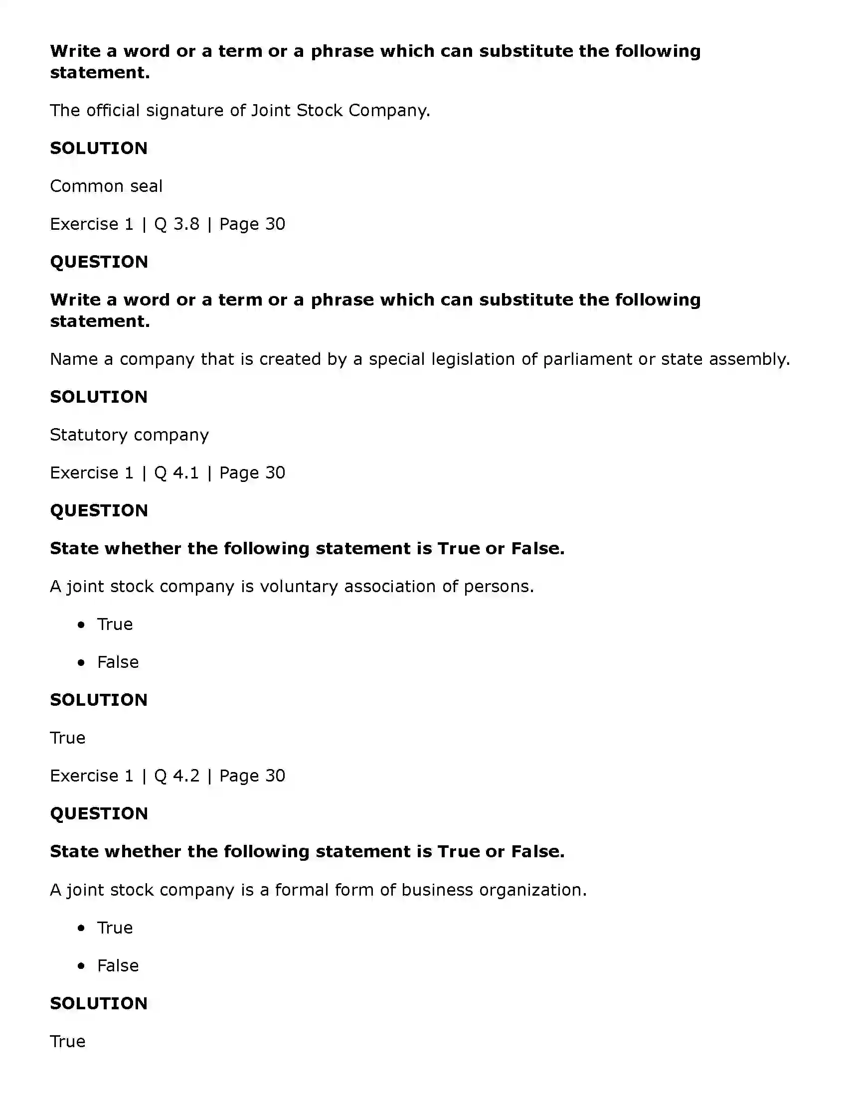Maharashtra Board Class 11th Secretarial Practice Joint Stock Company Solution 7