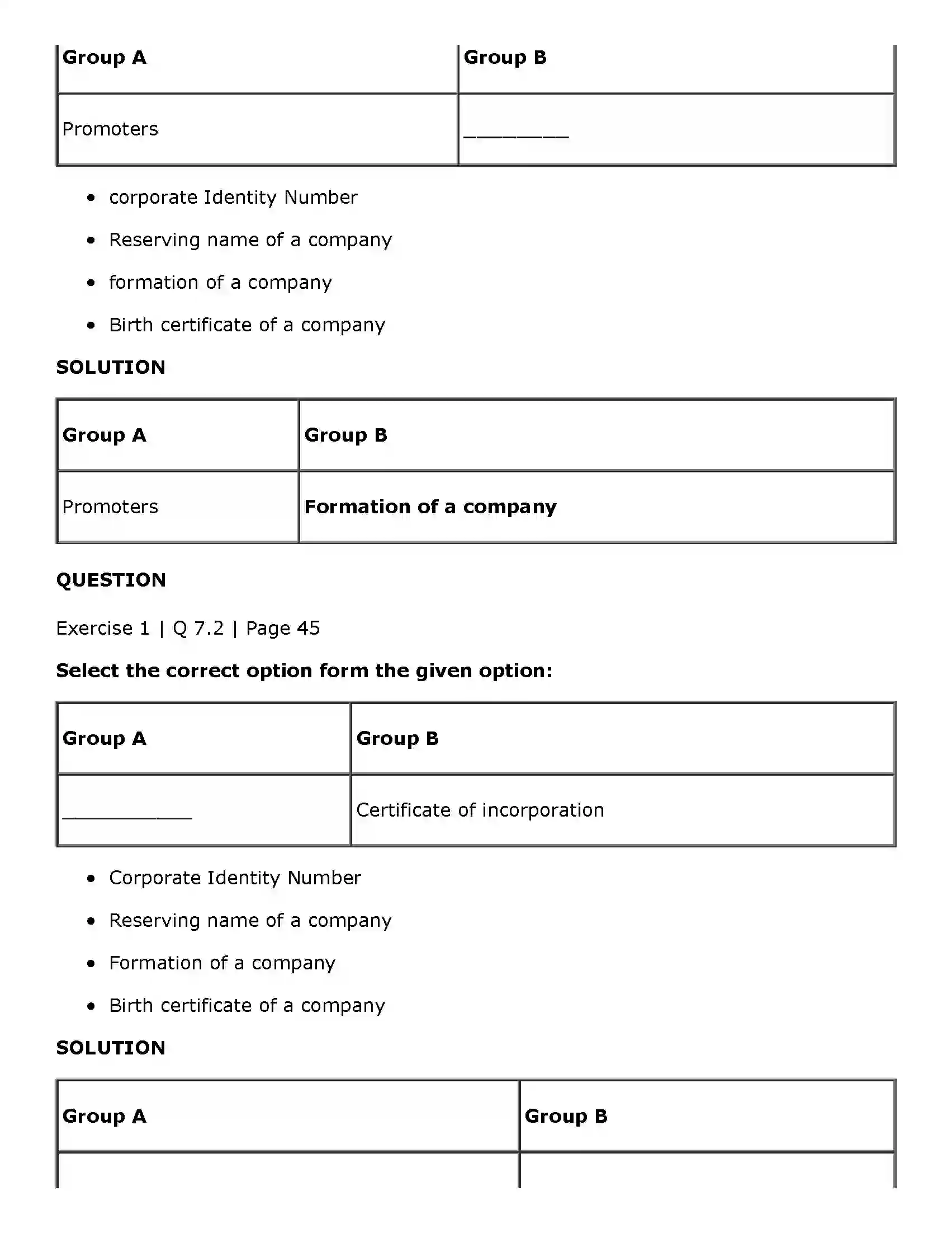 Maharashtra Board Class 11th Secretarial Practice Formation of a Company Solution 11