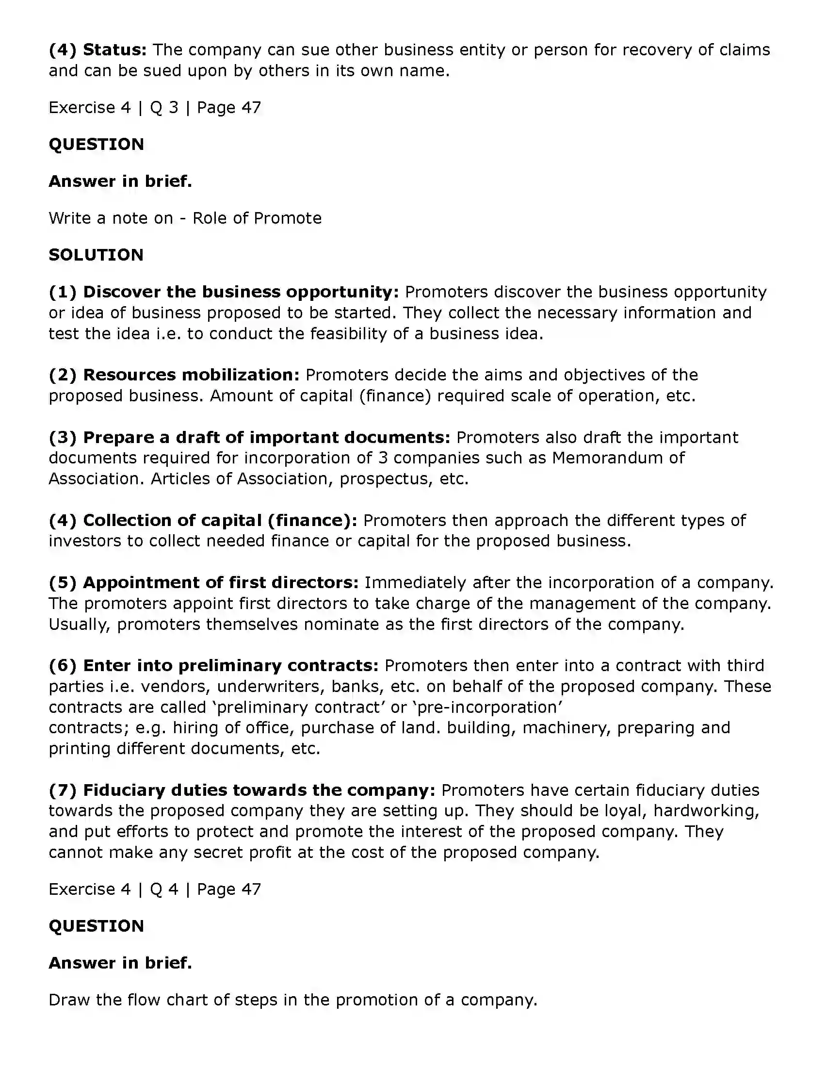 Maharashtra Board Class 11th Secretarial Practice Formation of a Company Solution 21