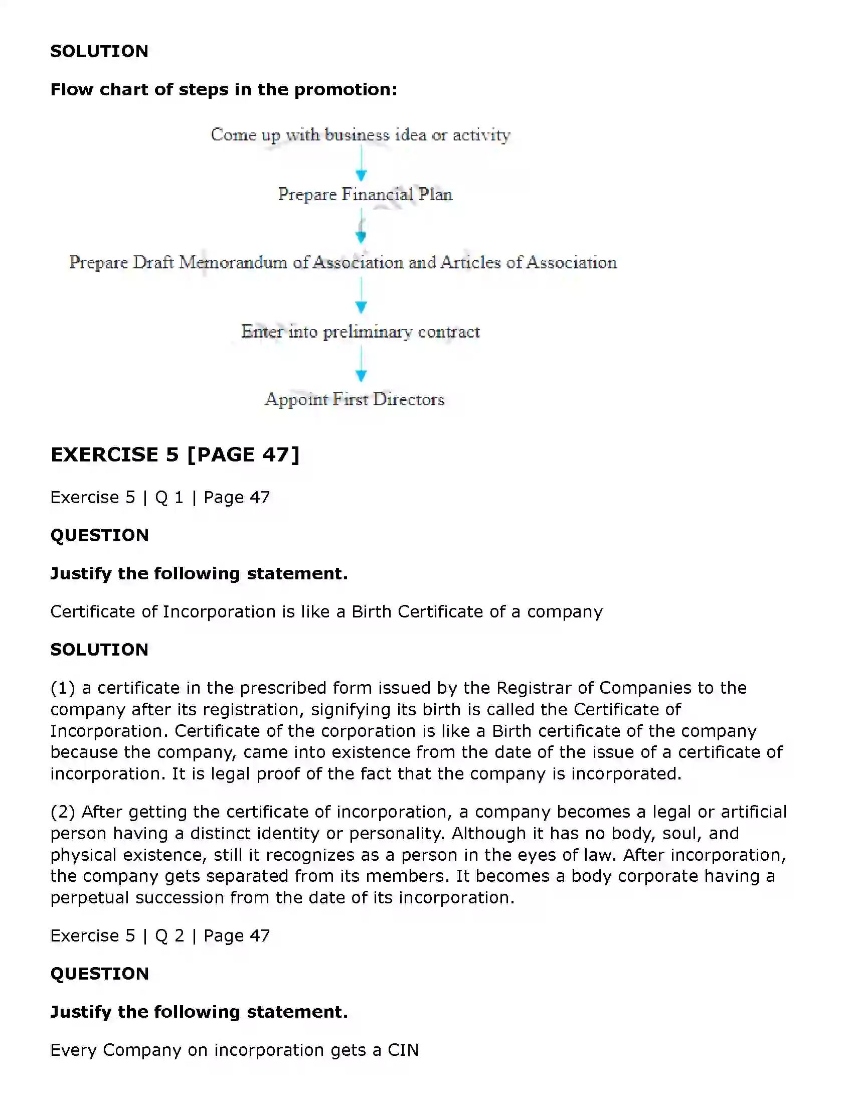 Maharashtra Board Class 11th Secretarial Practice Formation of a Company Solution 22