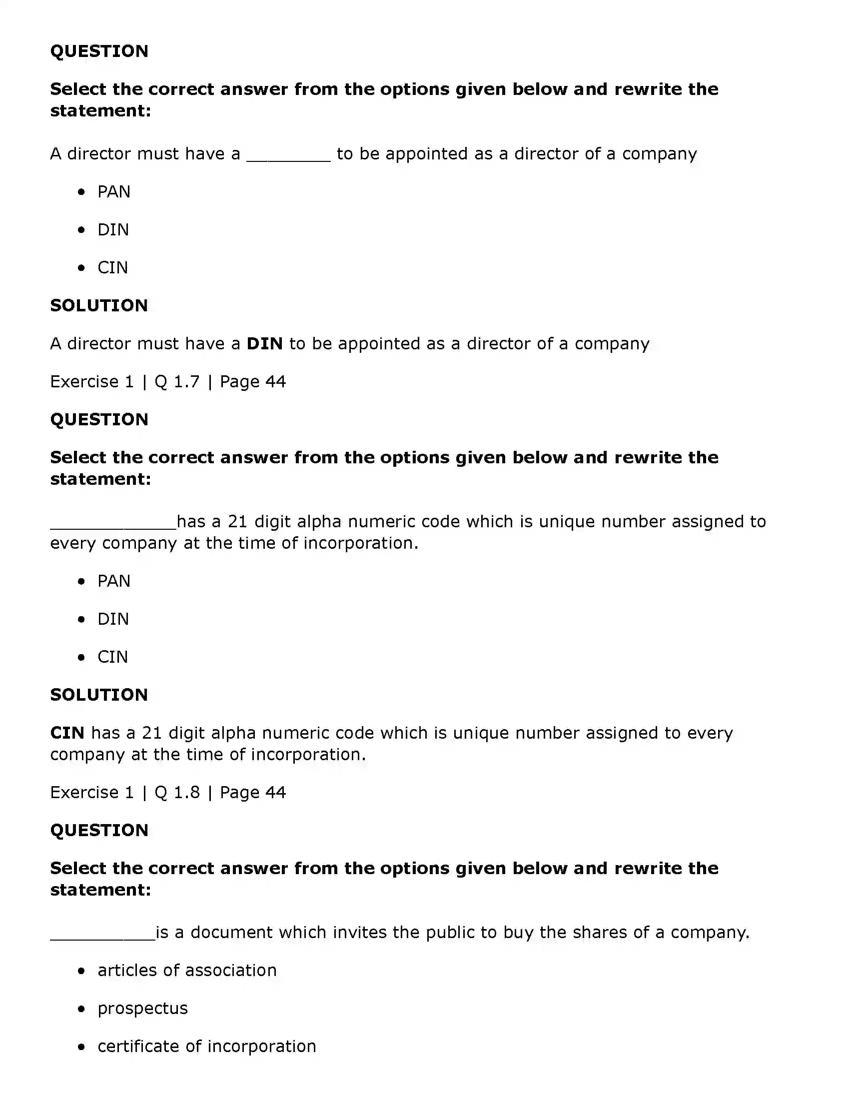 Maharashtra Board Class 11th Secretarial Practice Formation of a Company Solution 3