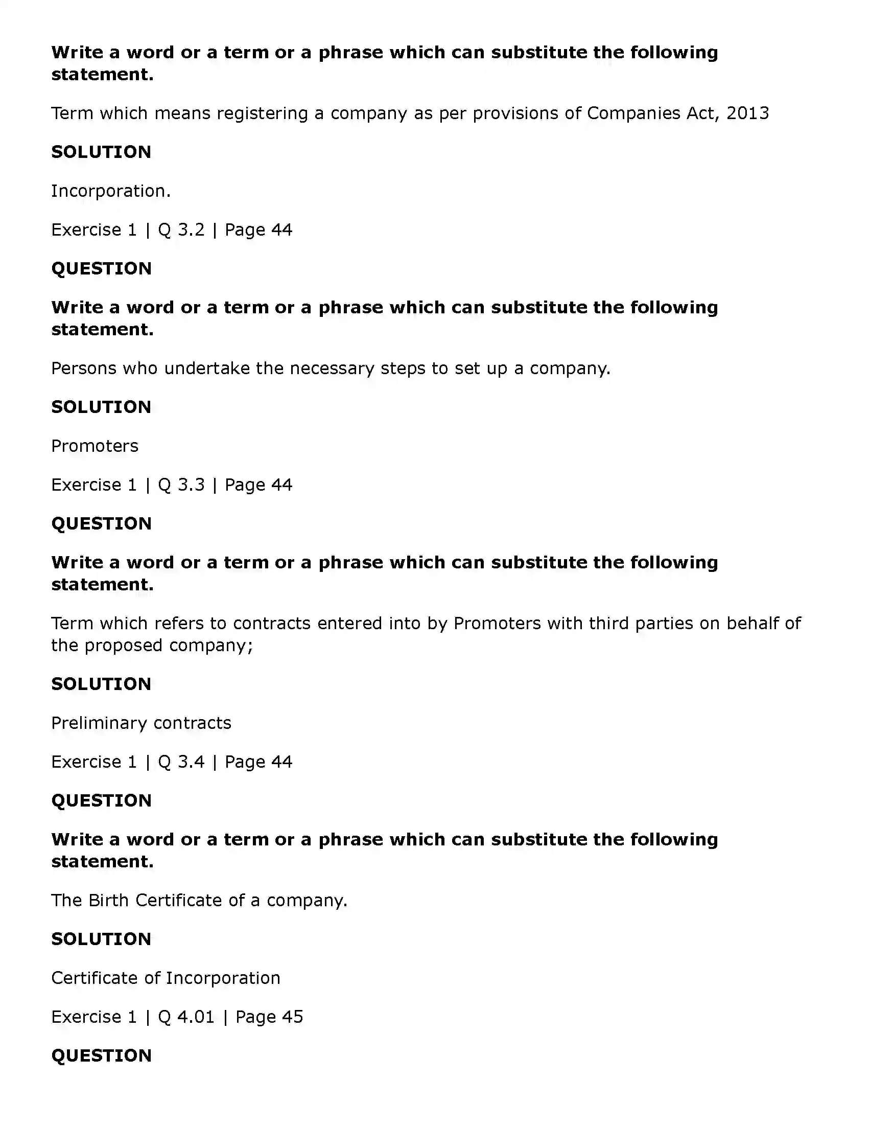 Maharashtra Board Class 11th Secretarial Practice Formation of a Company Solution 5
