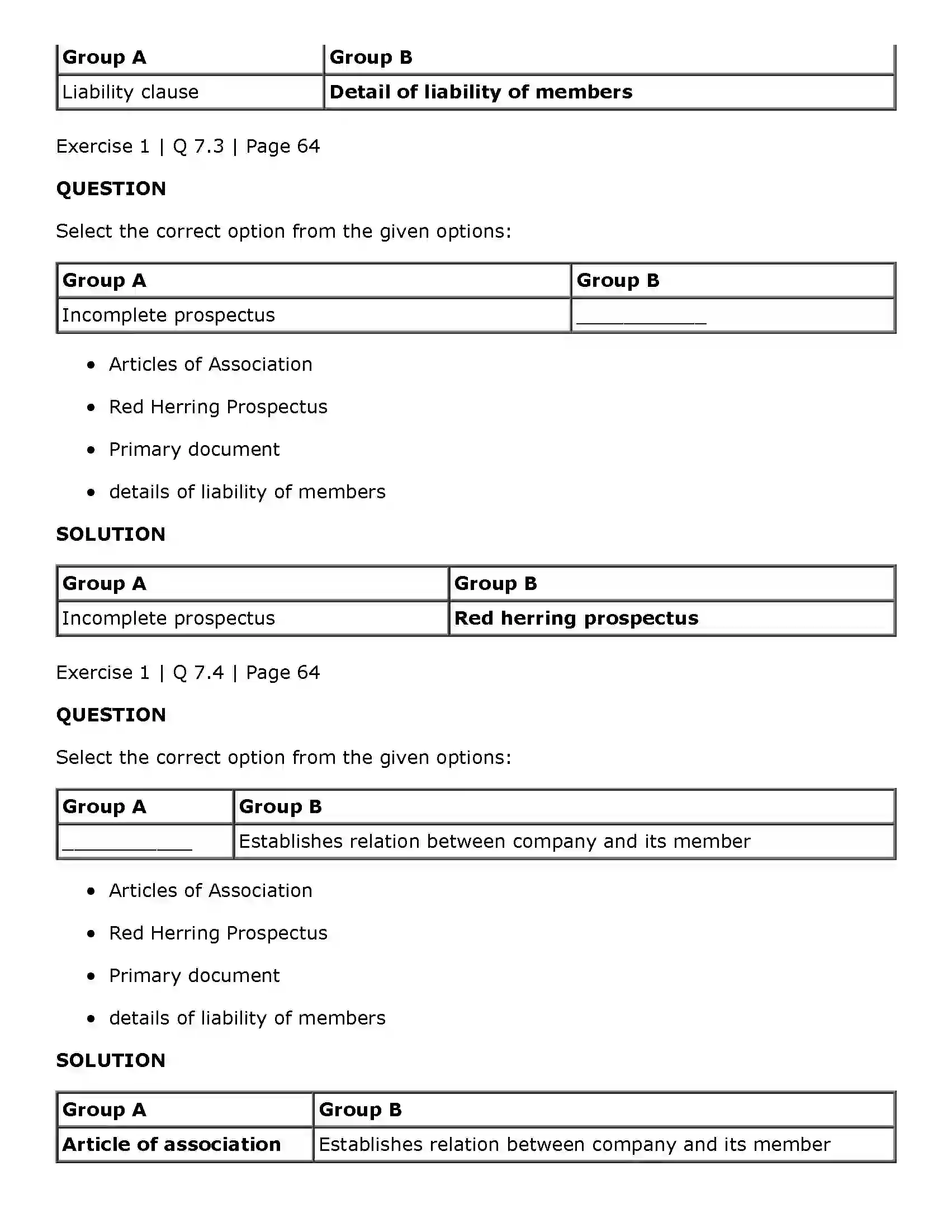 Maharashtra Board Class 11th Secretarial Practice Documents Related to Formation of a Company Solution 19
