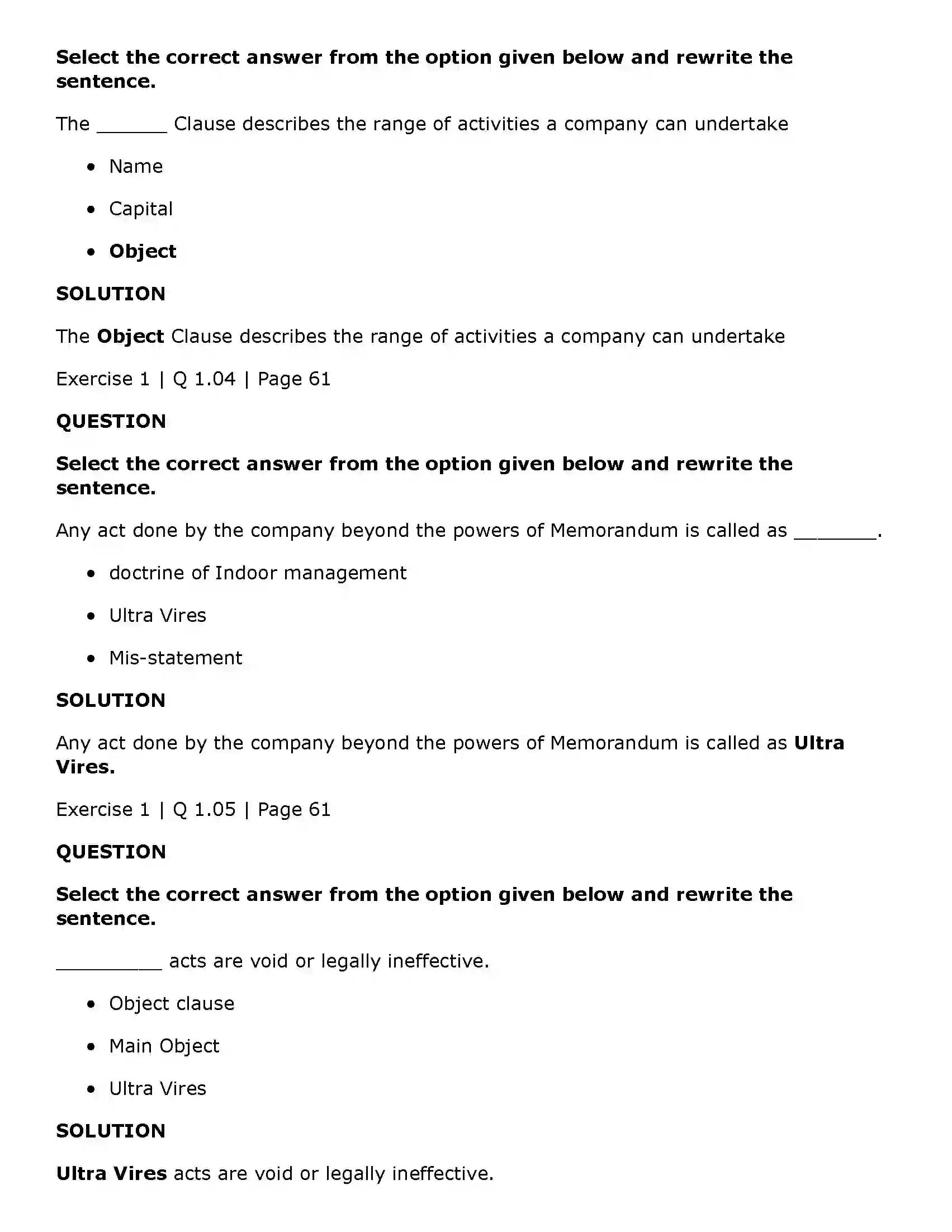 Maharashtra Board Class 11th Secretarial Practice Documents Related to Formation of a Company Solution 2