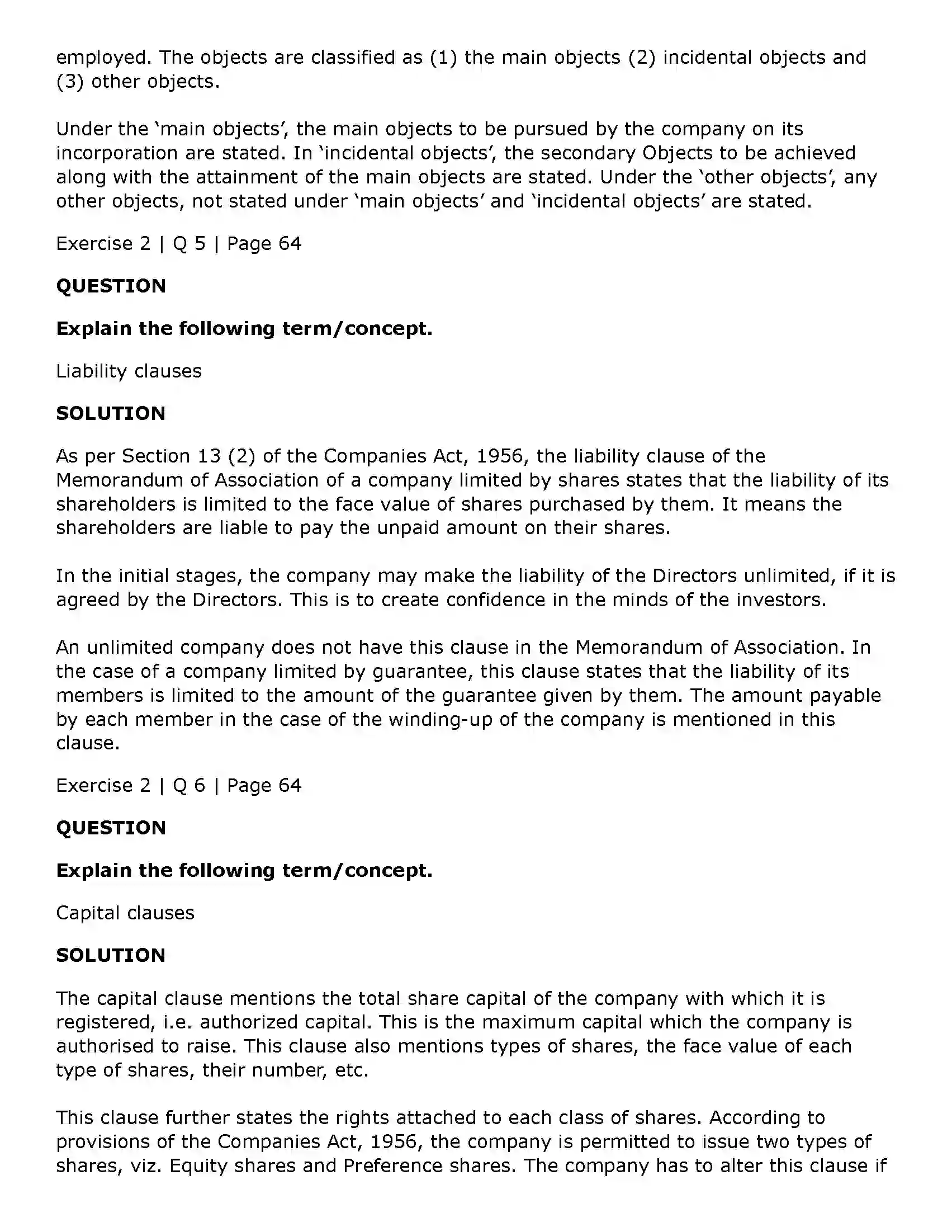 Maharashtra Board Class 11th Secretarial Practice Documents Related to Formation of a Company Solution 24