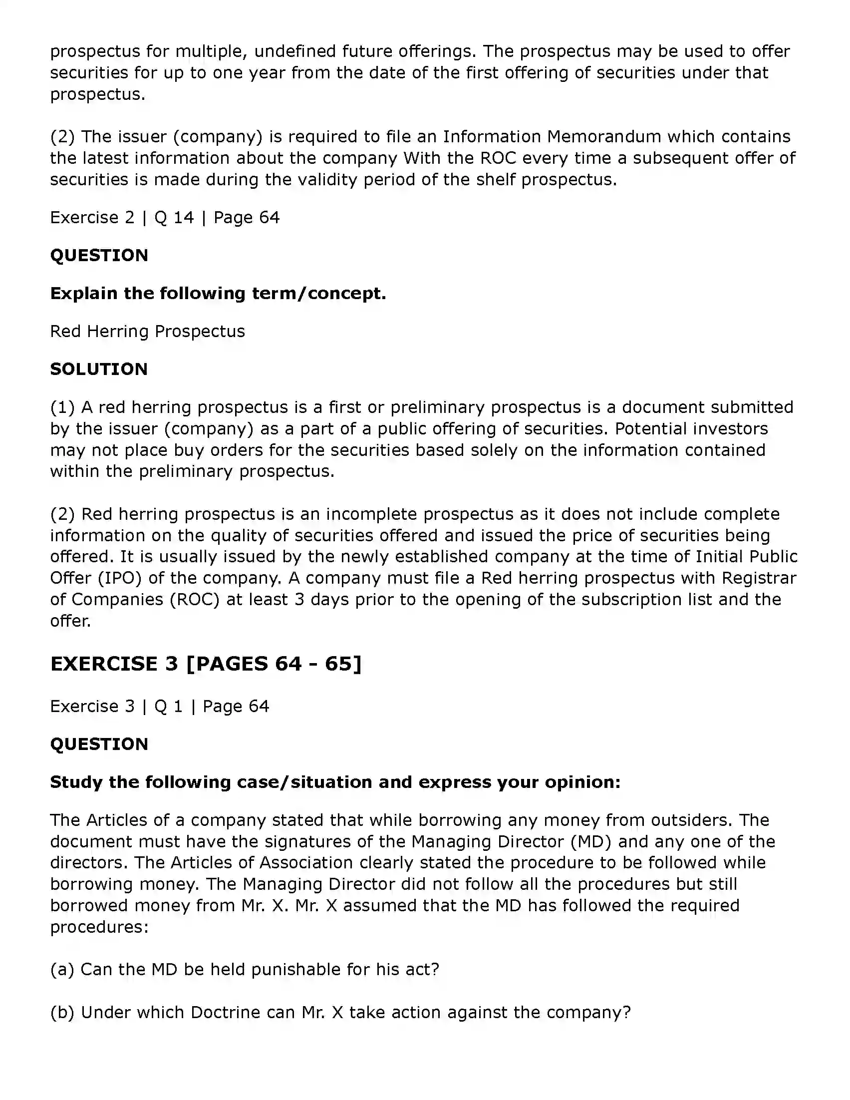 Maharashtra Board Class 11th Secretarial Practice Documents Related to Formation of a Company Solution 28