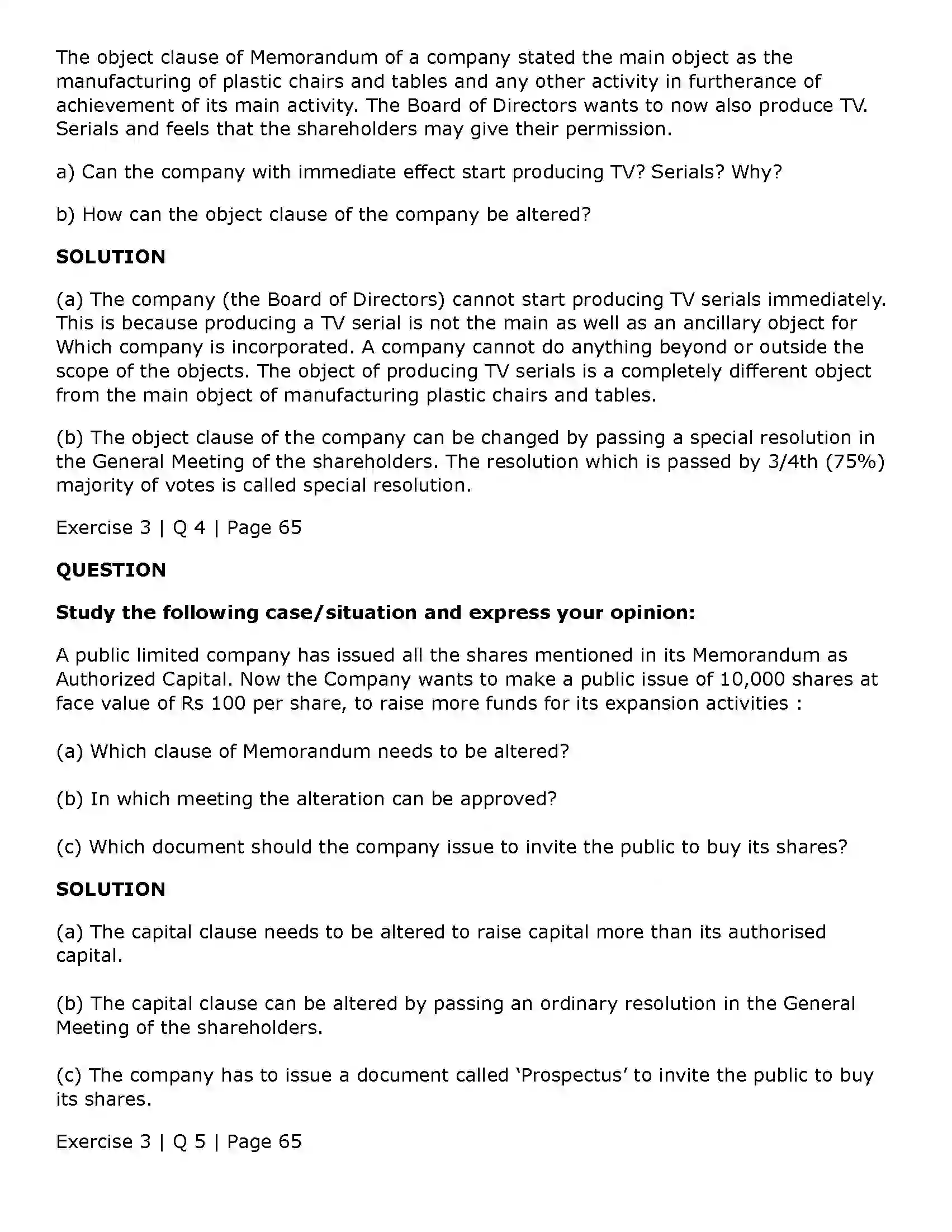 Maharashtra Board Class 11th Secretarial Practice Documents Related to Formation of a Company Solution 30