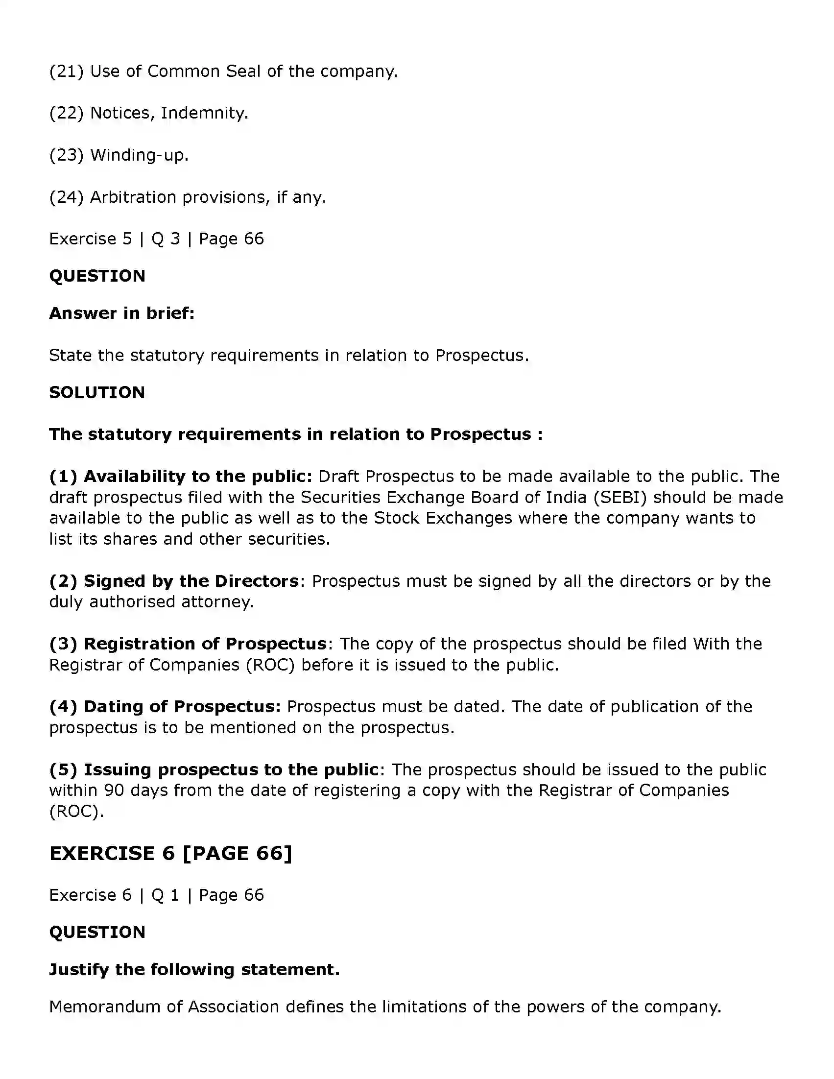 Maharashtra Board Class 11th Secretarial Practice Documents Related to Formation of a Company Solution 37