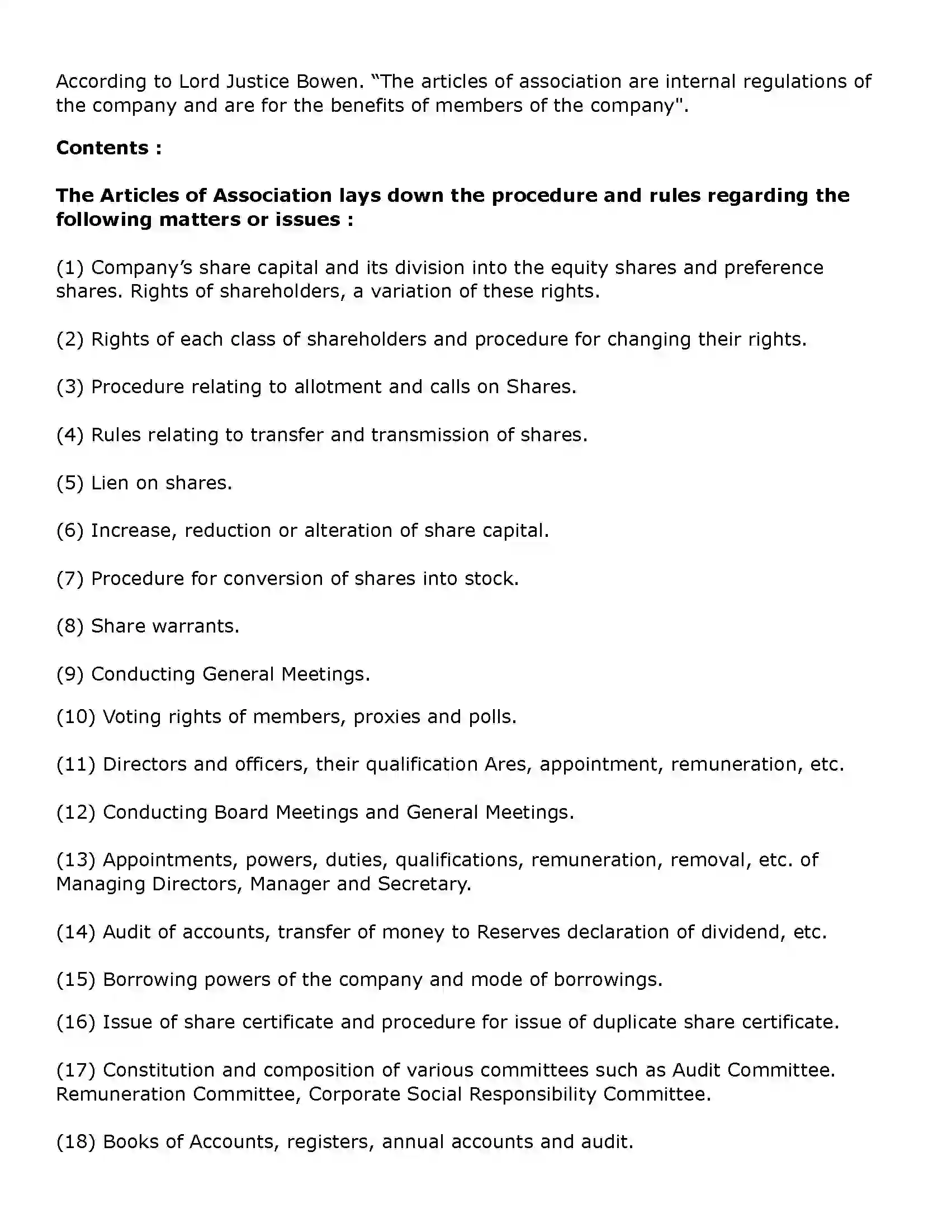 Maharashtra Board Class 11th Secretarial Practice Documents Related to Formation of a Company Solution 45