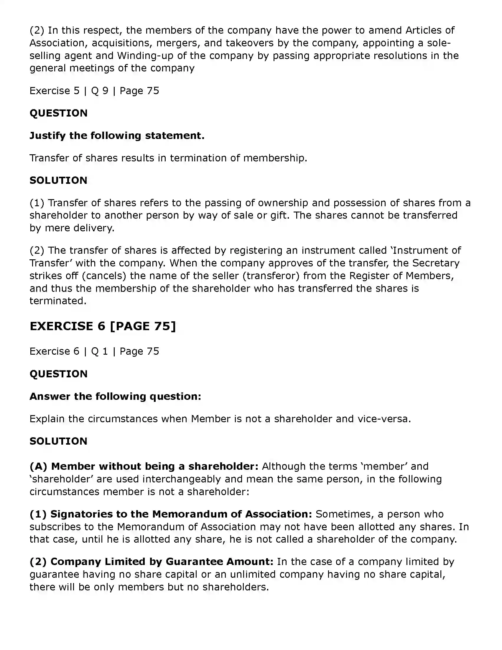 Maharashtra Board Class 11th Secretarial Practice Members of a Company Solution 23