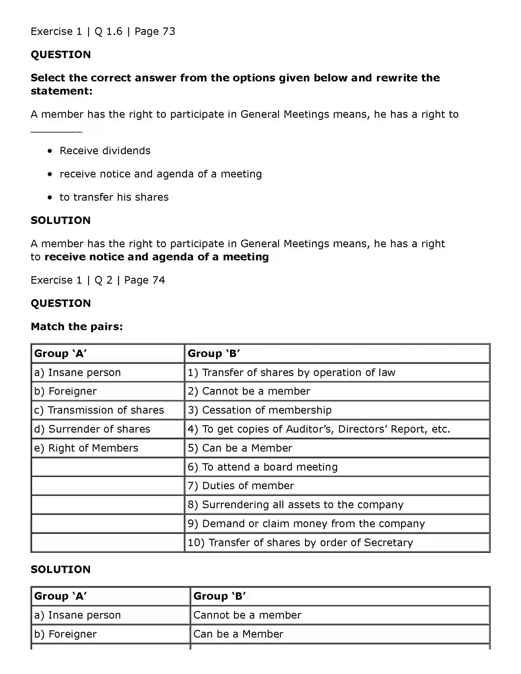 Maharashtra Board Class 11th Secretarial Practice Members of a Company Solution 3