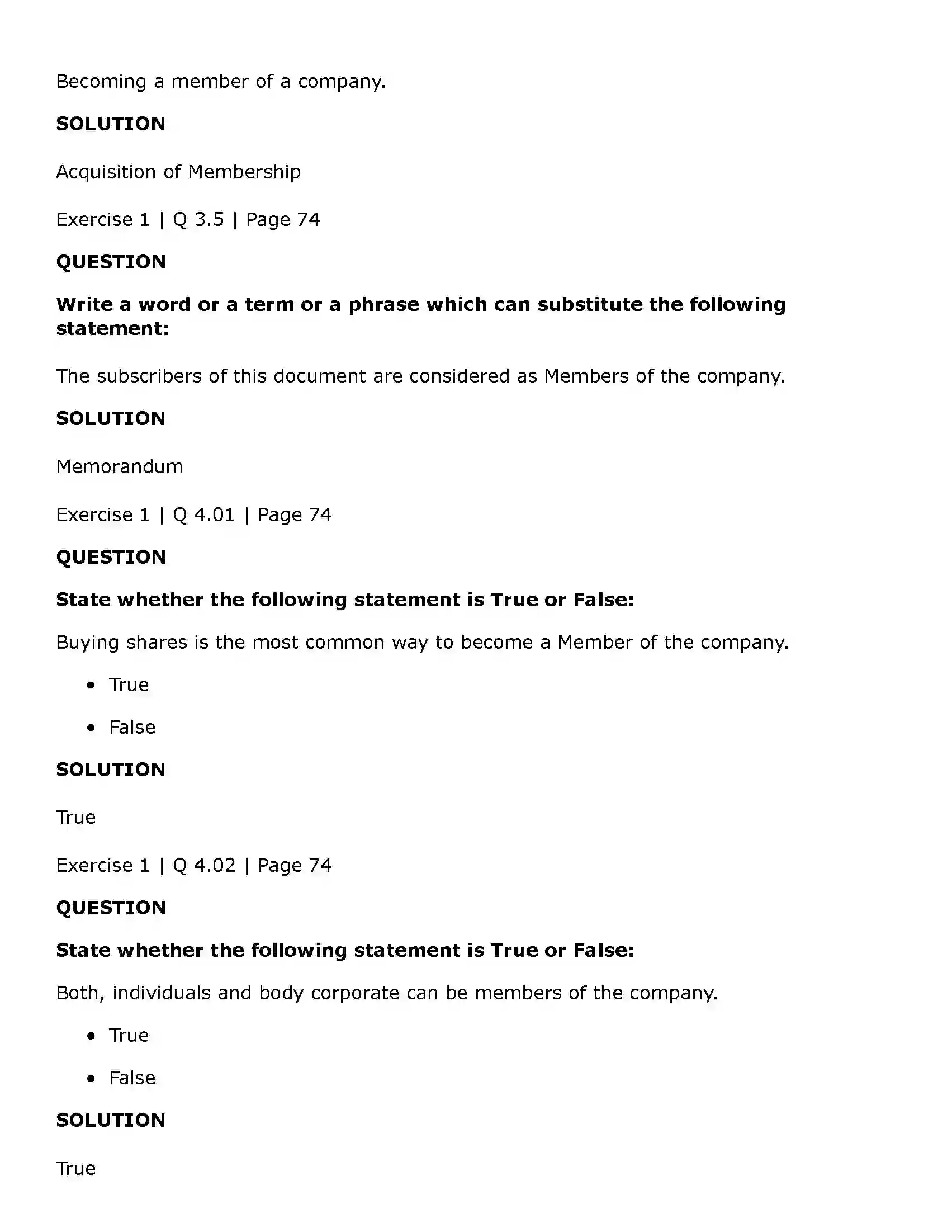 Maharashtra Board Class 11th Secretarial Practice Members of a Company Solution 5