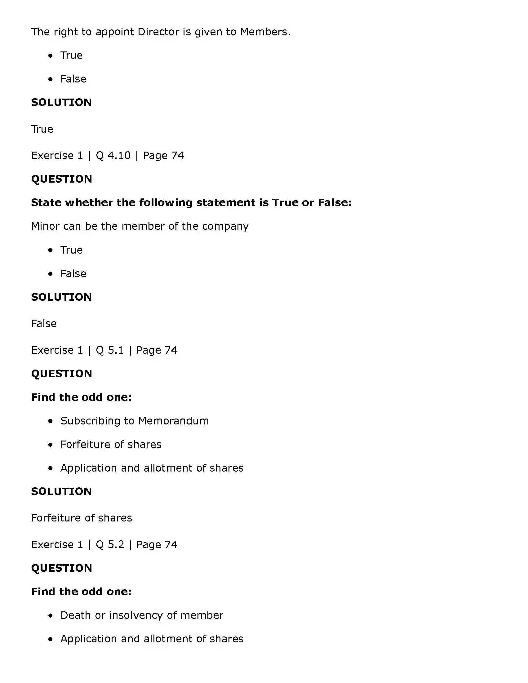 Maharashtra Board Class 11th Secretarial Practice Members of a Company Solution 8