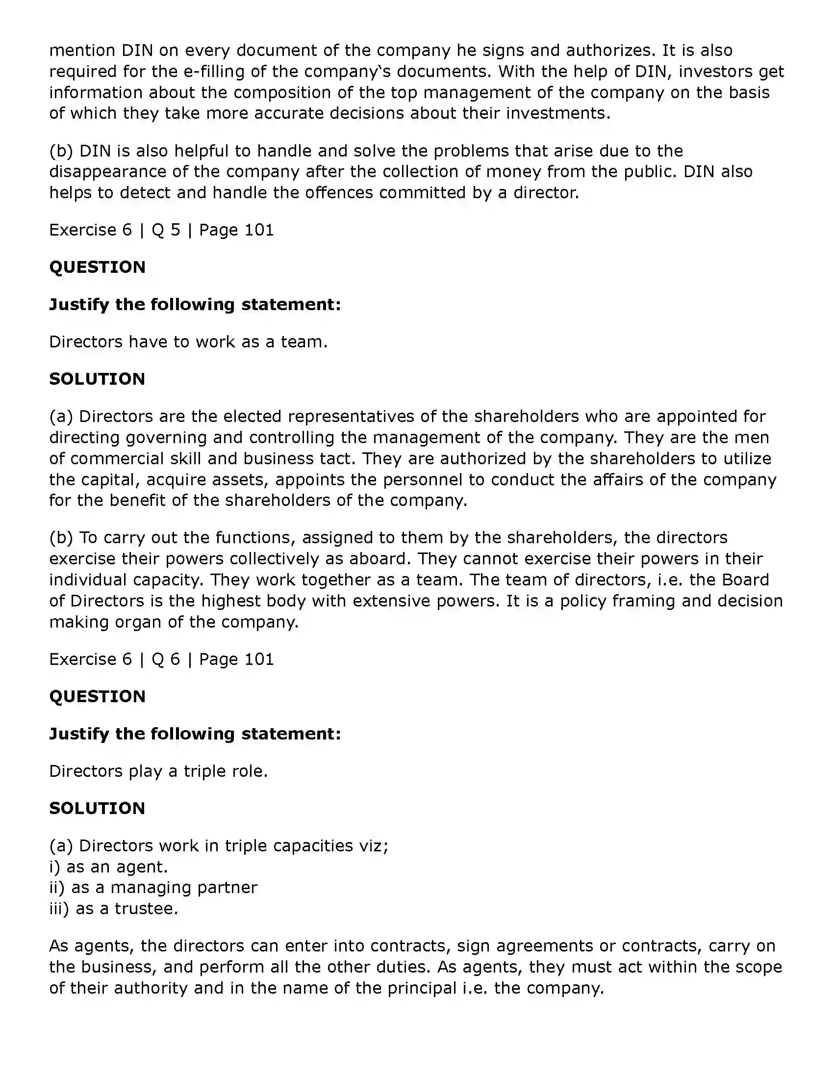 Maharashtra Board Class 11th Secretarial Practice Directors & Key Managerial Personnel of a Company Solution 35