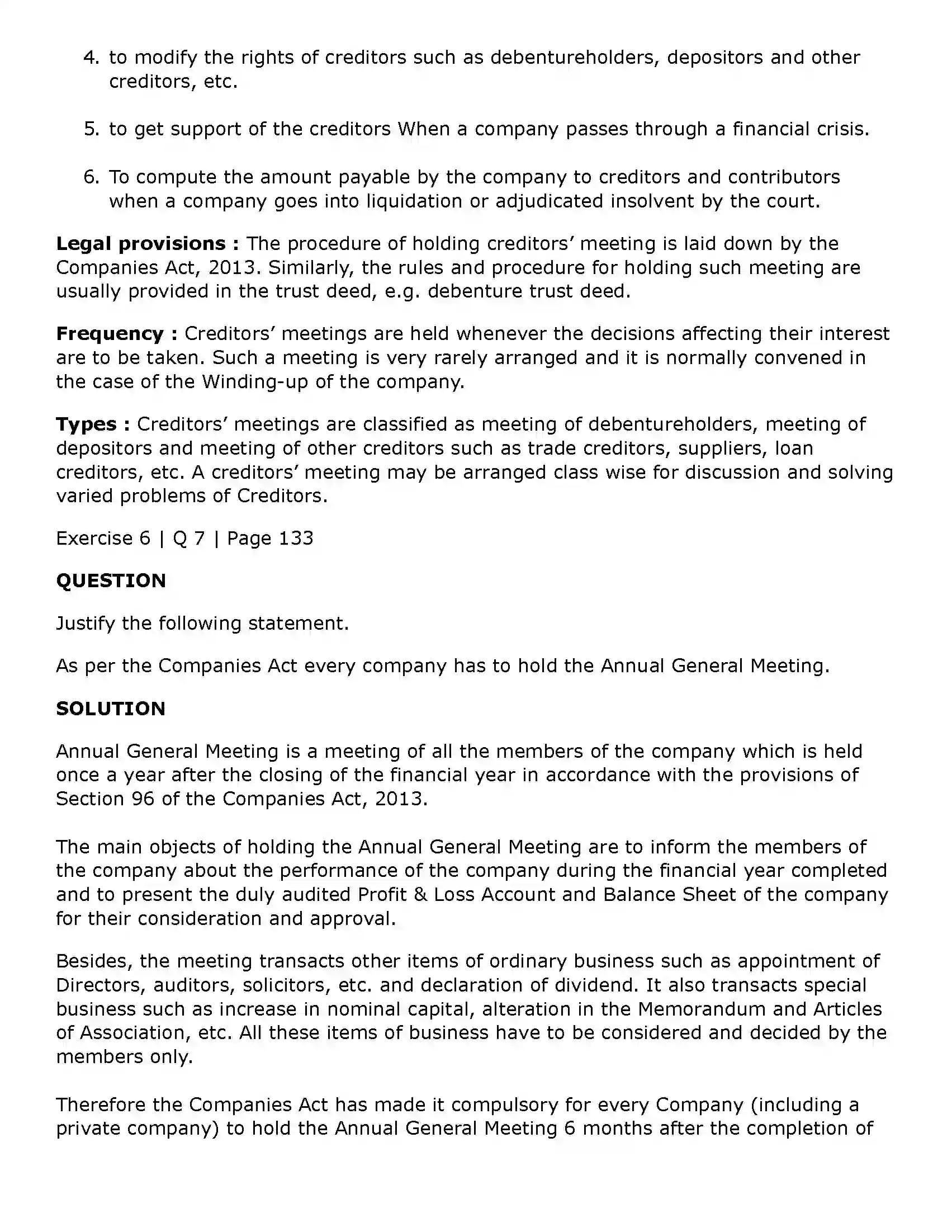 Maharashtra Board Class 11th Secretarial Practice Company Meetings - 2 Solution 28