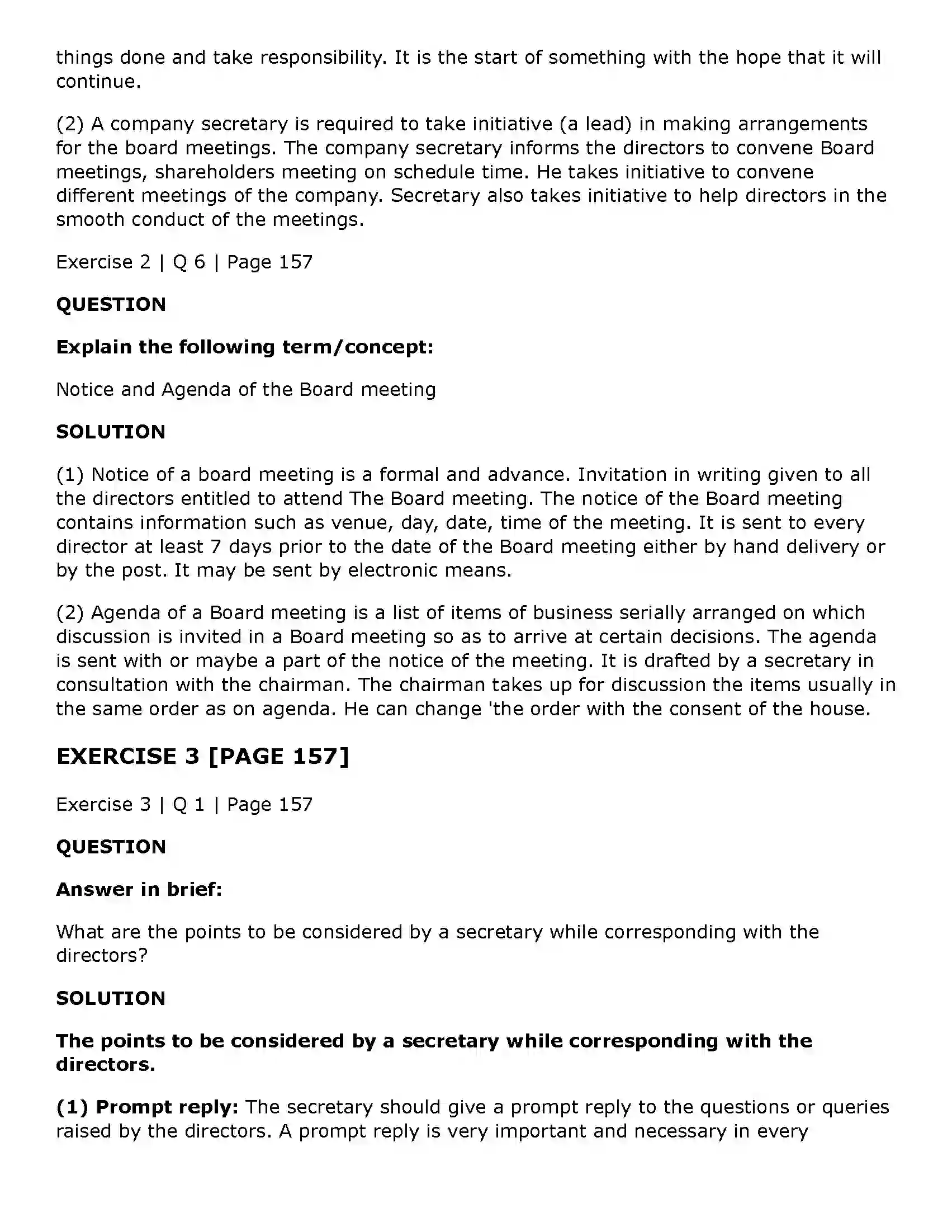 Maharashtra Board Class 11th Secretarial Practice Correspondence with Directors Solution 12