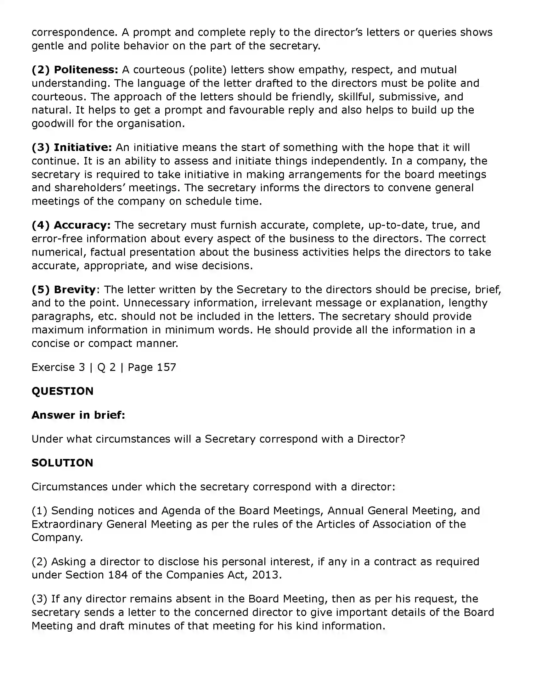 Maharashtra Board Class 11th Secretarial Practice Correspondence with Directors Solution 13