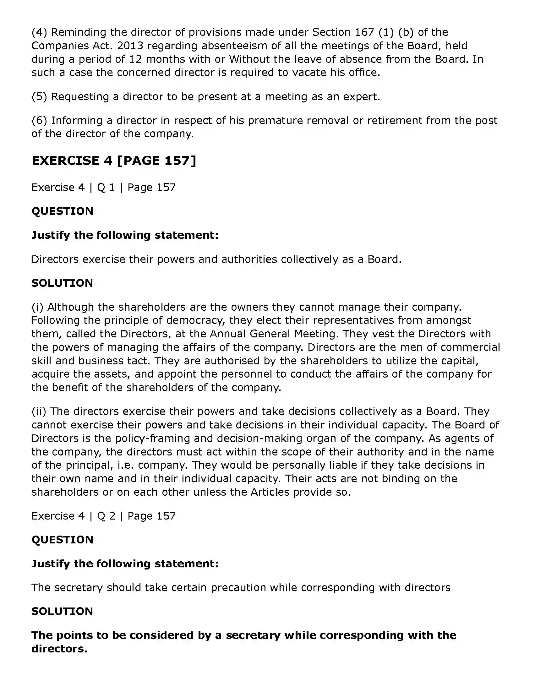 Maharashtra Board Class 11th Secretarial Practice Correspondence with Directors Solution 14