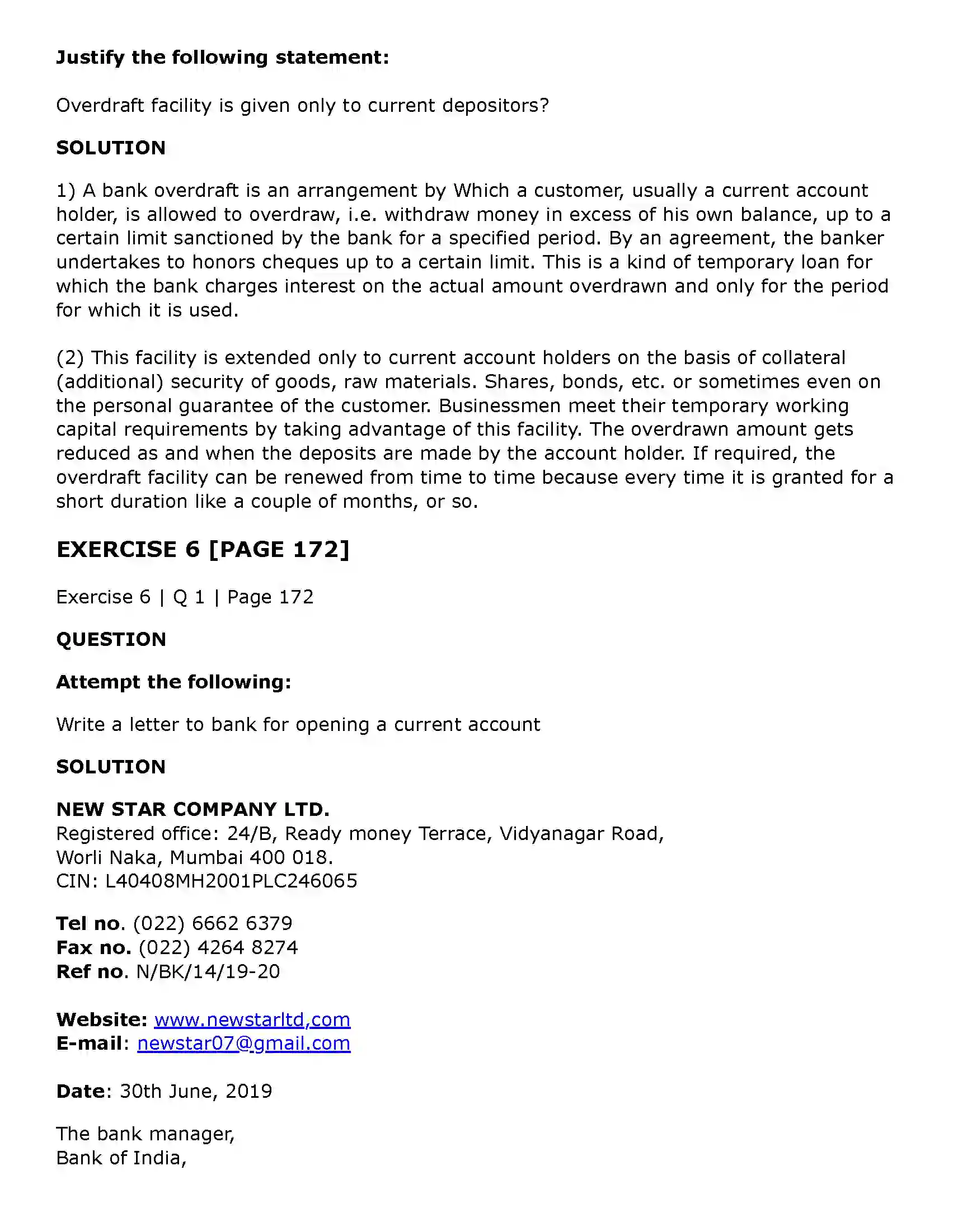 Maharashtra Board Class 11th Secretarial Practice Correspondence with Banks Solution 31