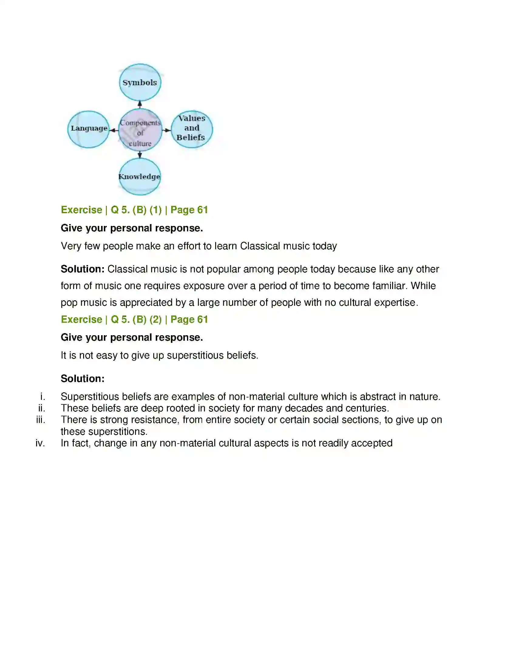 Maharashtra Board Class 11th Sociology Culture Solution 6