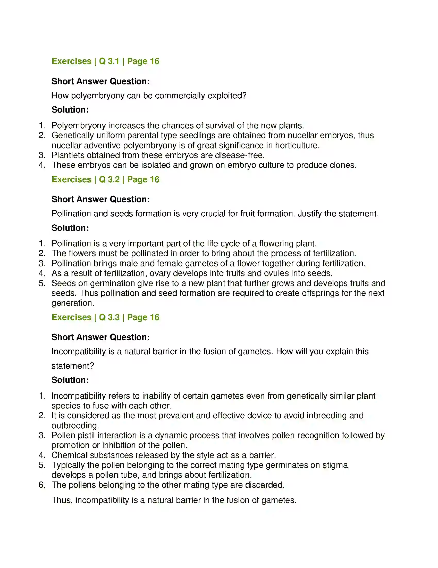 Maharashtra Board Class 12th Biology Reproduction in Lower and Higher Plants Solution 5