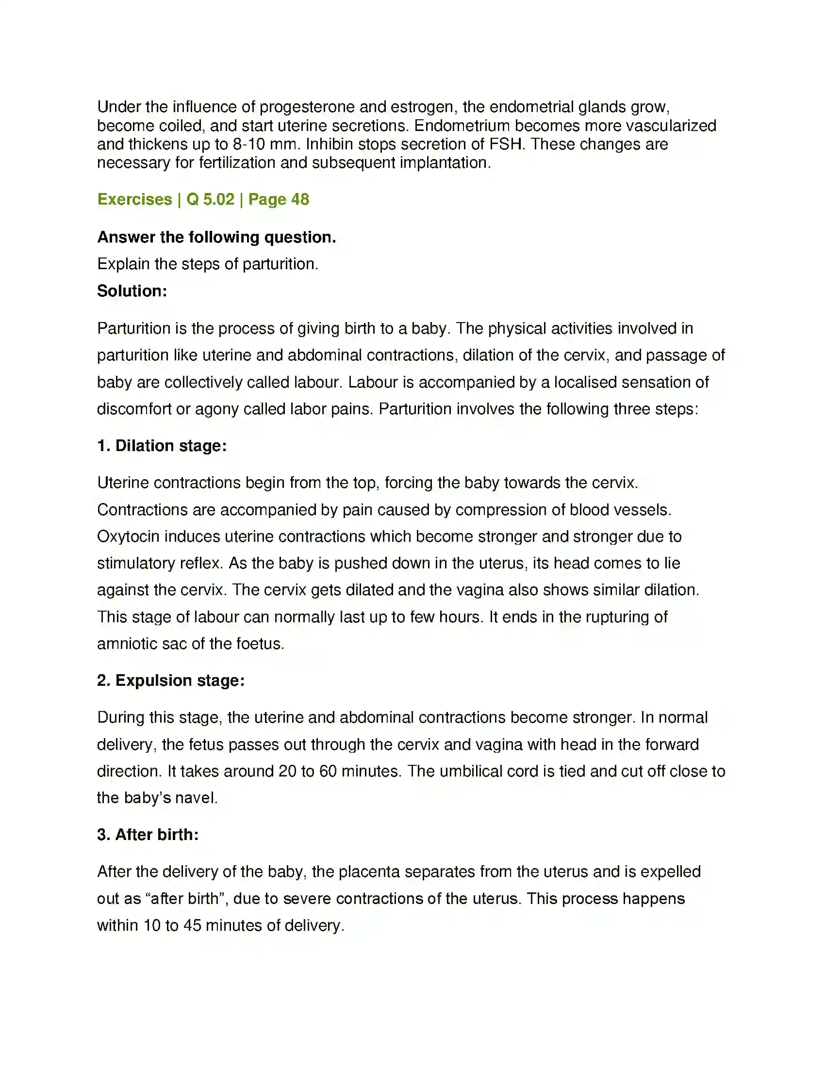 Maharashtra Board Class 12th Biology Reproduction in Lower and Higher Animals Solution 13