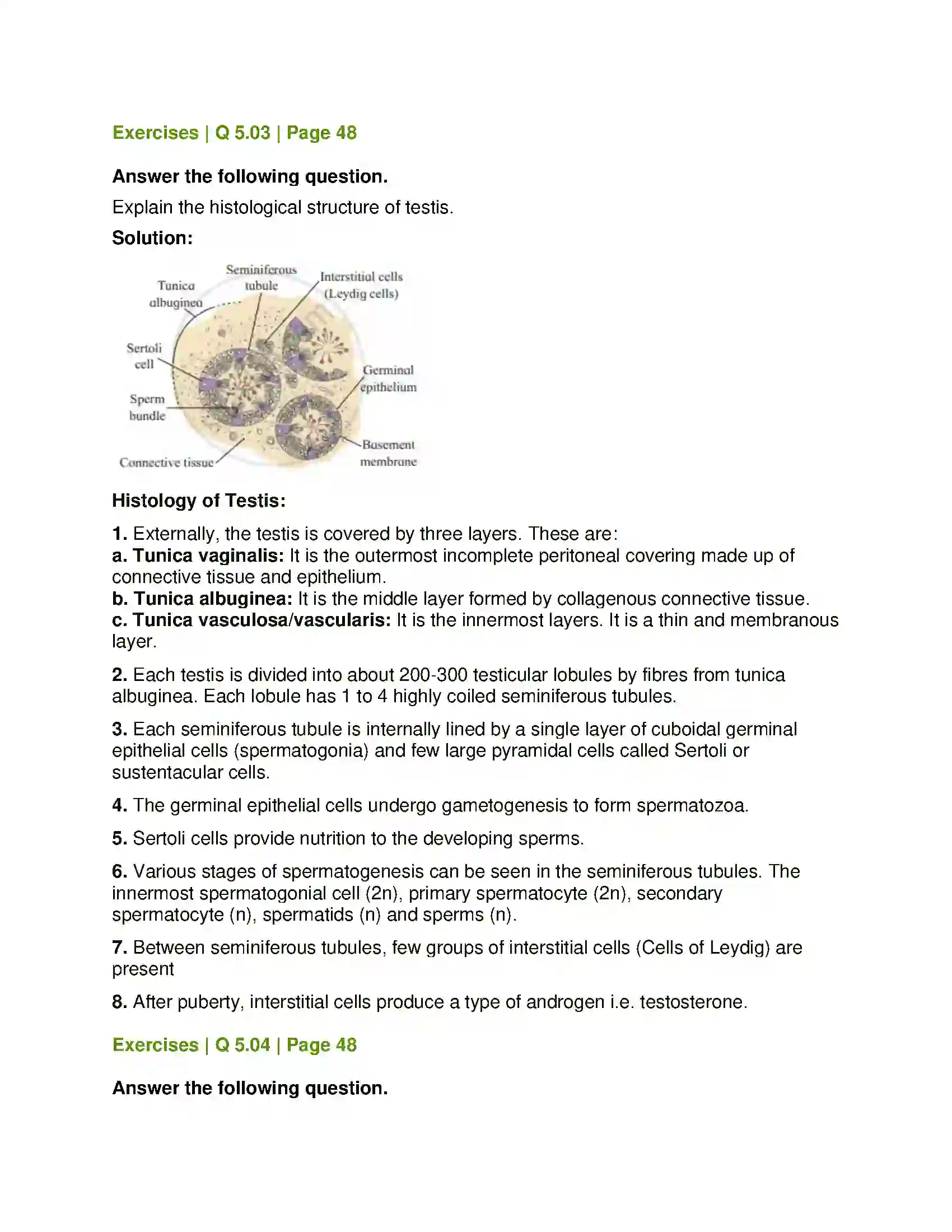 Maharashtra Board Class 12th Biology Reproduction in Lower and Higher Animals Solution 14