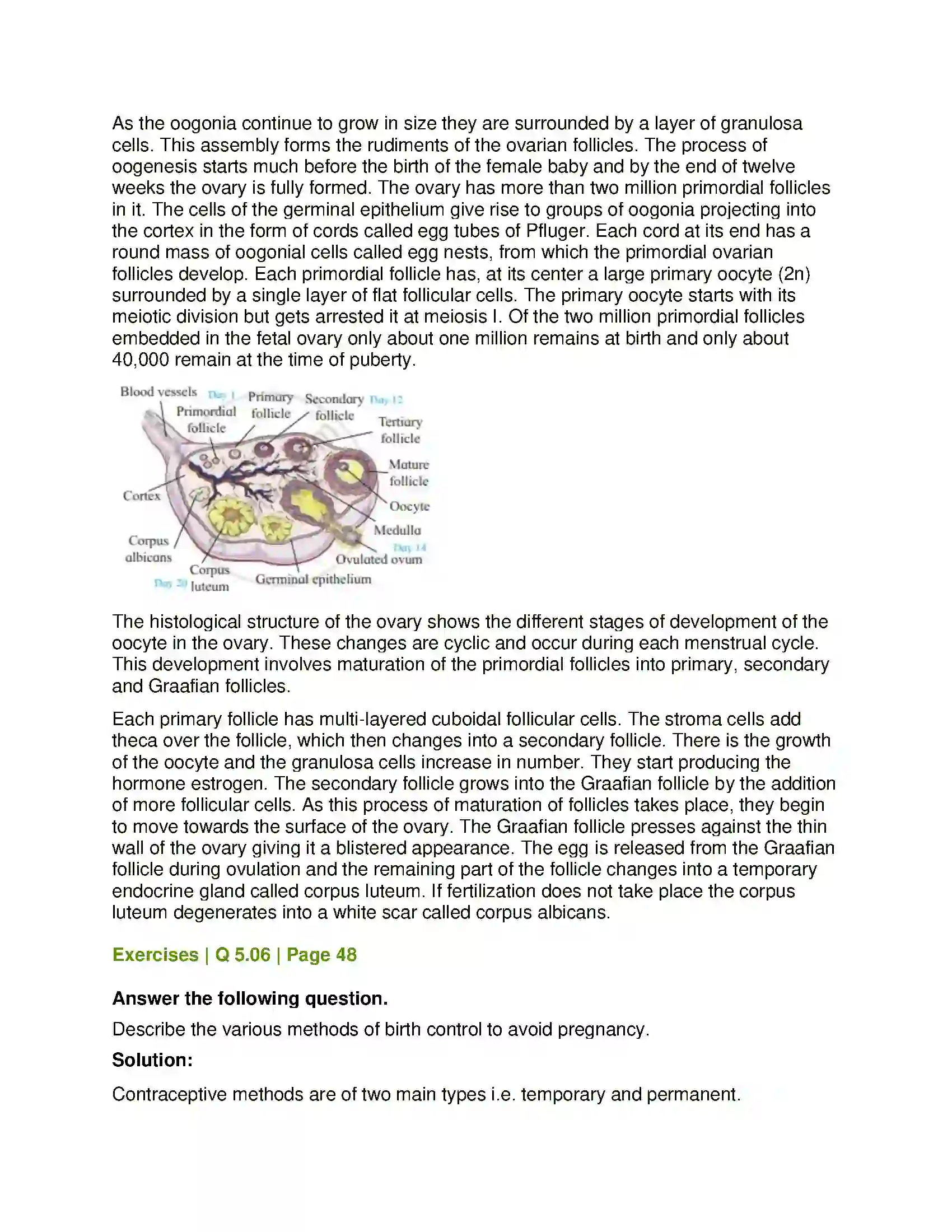 Maharashtra Board Class 12th Biology Reproduction in Lower and Higher Animals Solution 16