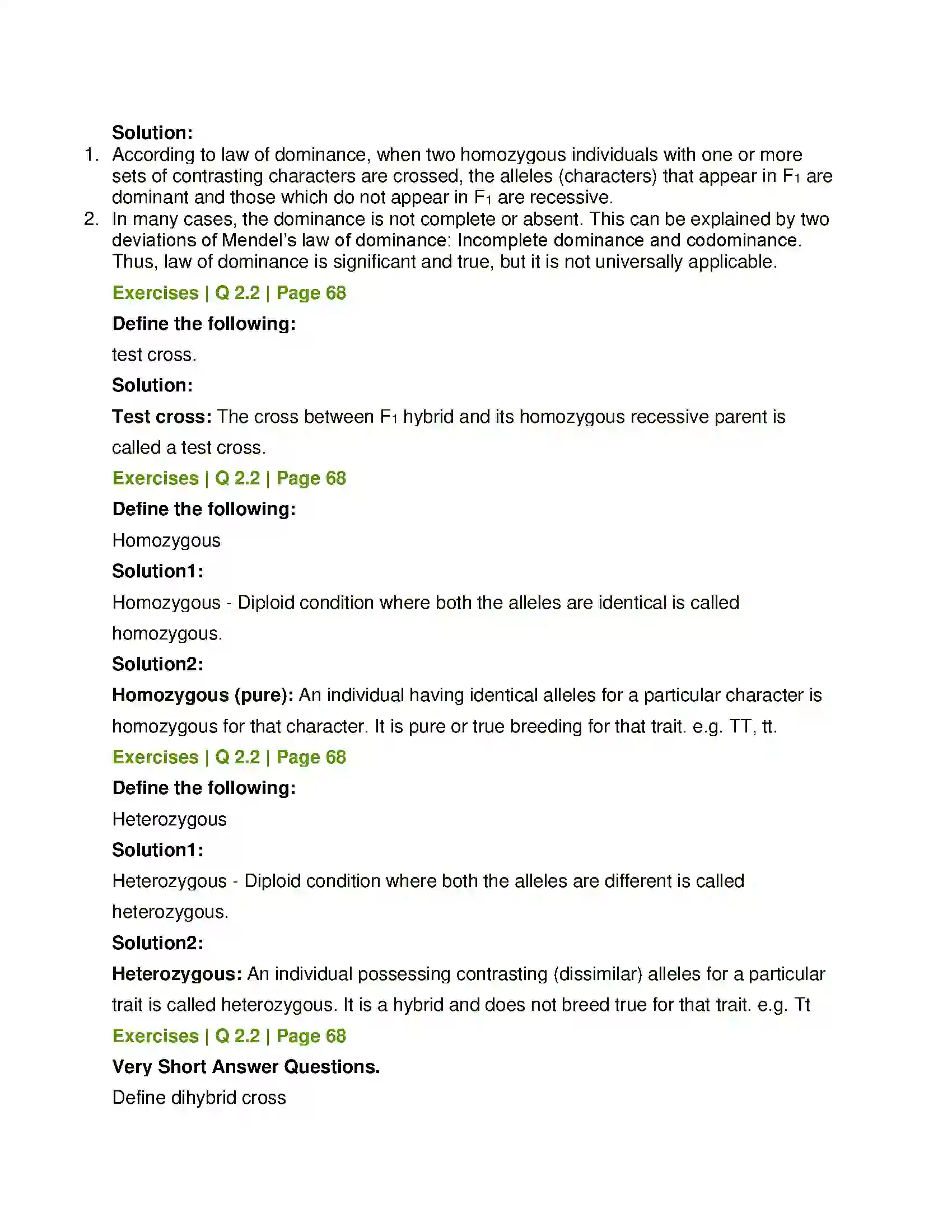 Maharashtra Board Class 12th Biology Inheritance and Variation Solution 4