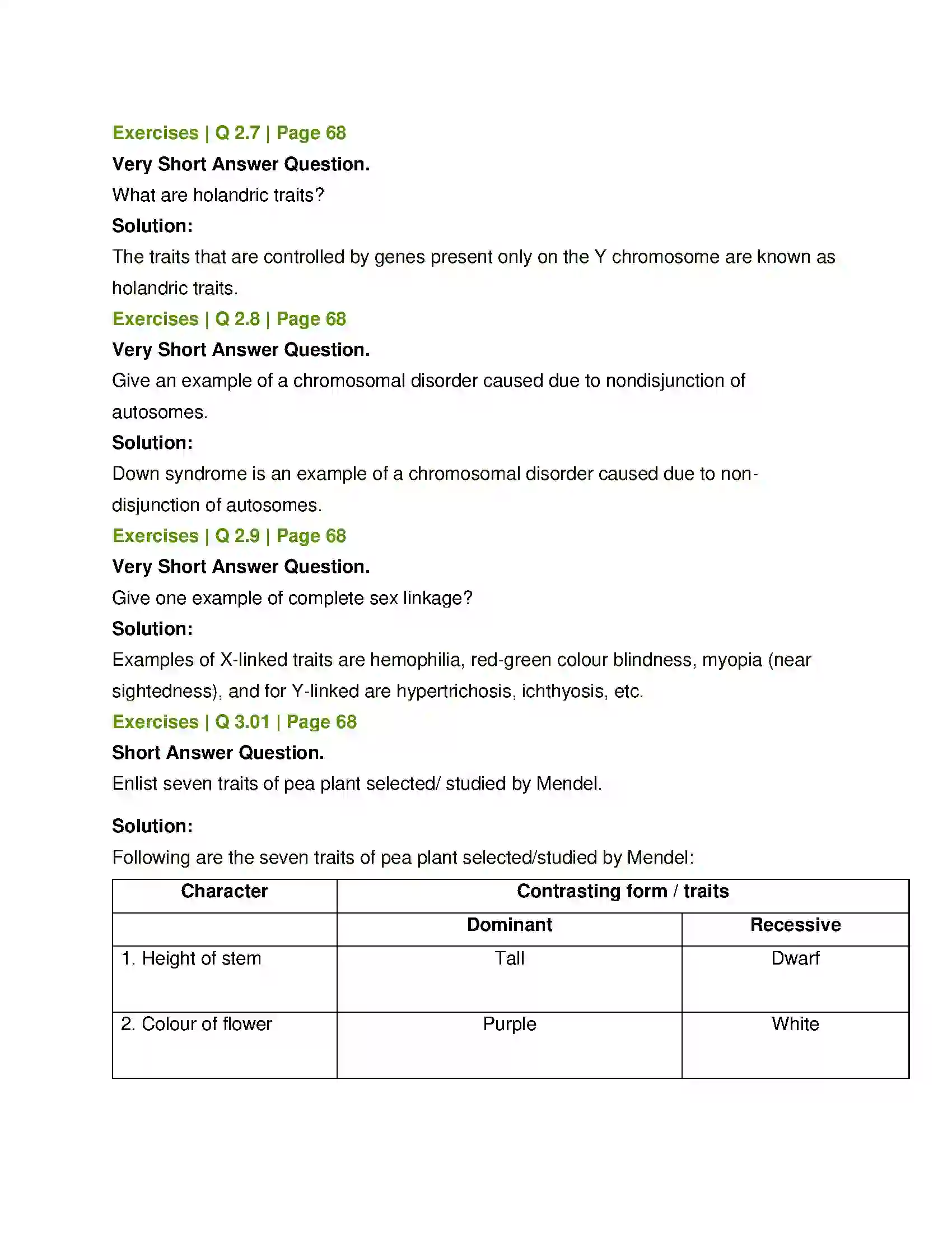 Maharashtra Board Class 12th Biology Inheritance and Variation Solution 6