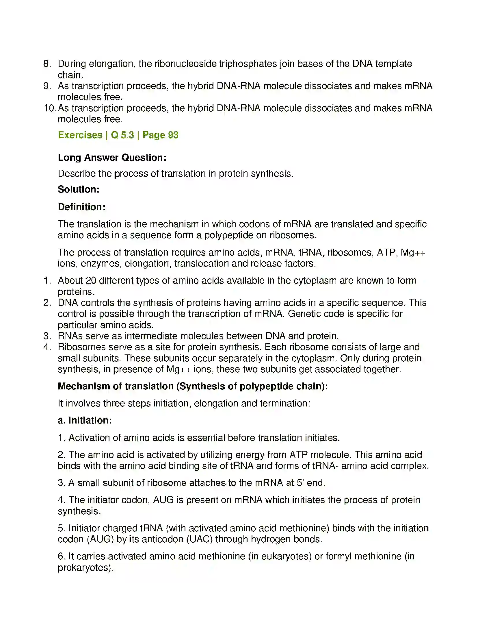 Maharashtra Board Class 12th Biology Molecular Basis of Inheritance Solution 16