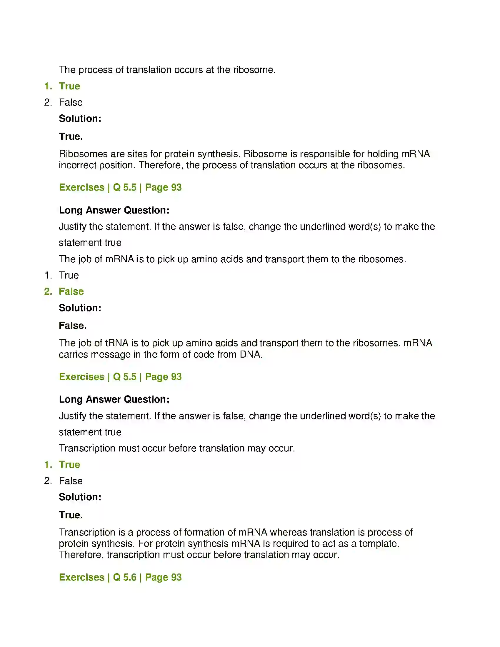 Maharashtra Board Class 12th Biology Molecular Basis of Inheritance Solution 20