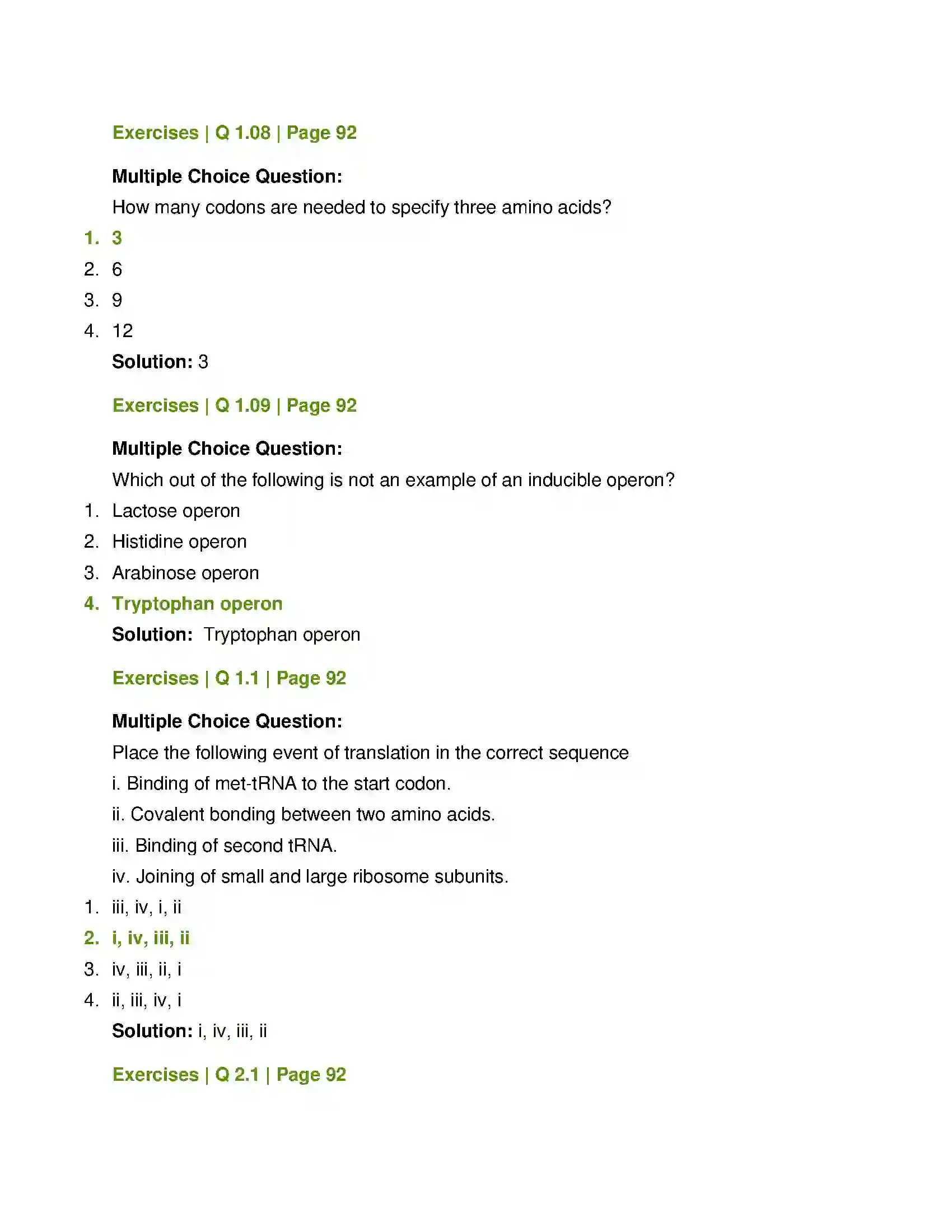 Maharashtra Board Class 12th Biology Molecular Basis of Inheritance Solution 3