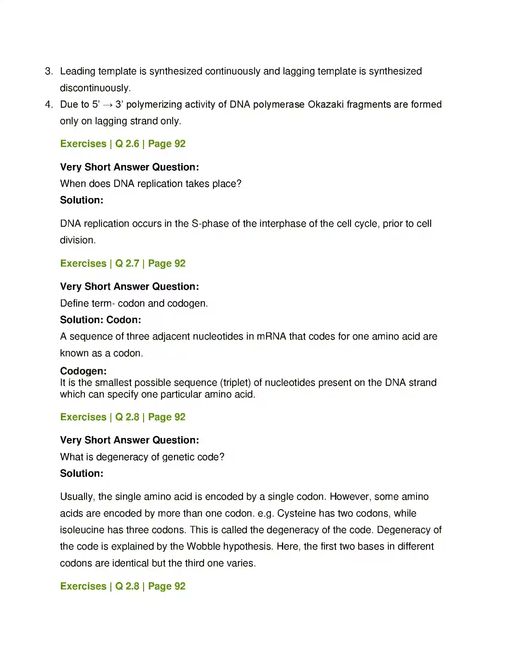 Maharashtra Board Class 12th Biology Molecular Basis of Inheritance Solution 5
