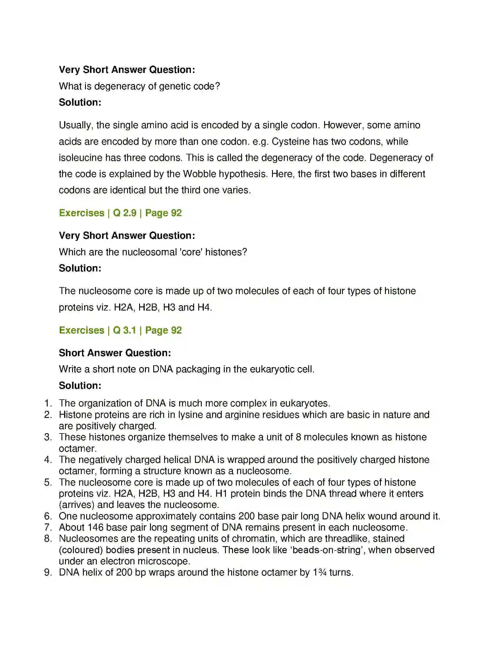 Maharashtra Board Class 12th Biology Molecular Basis of Inheritance Solution 6