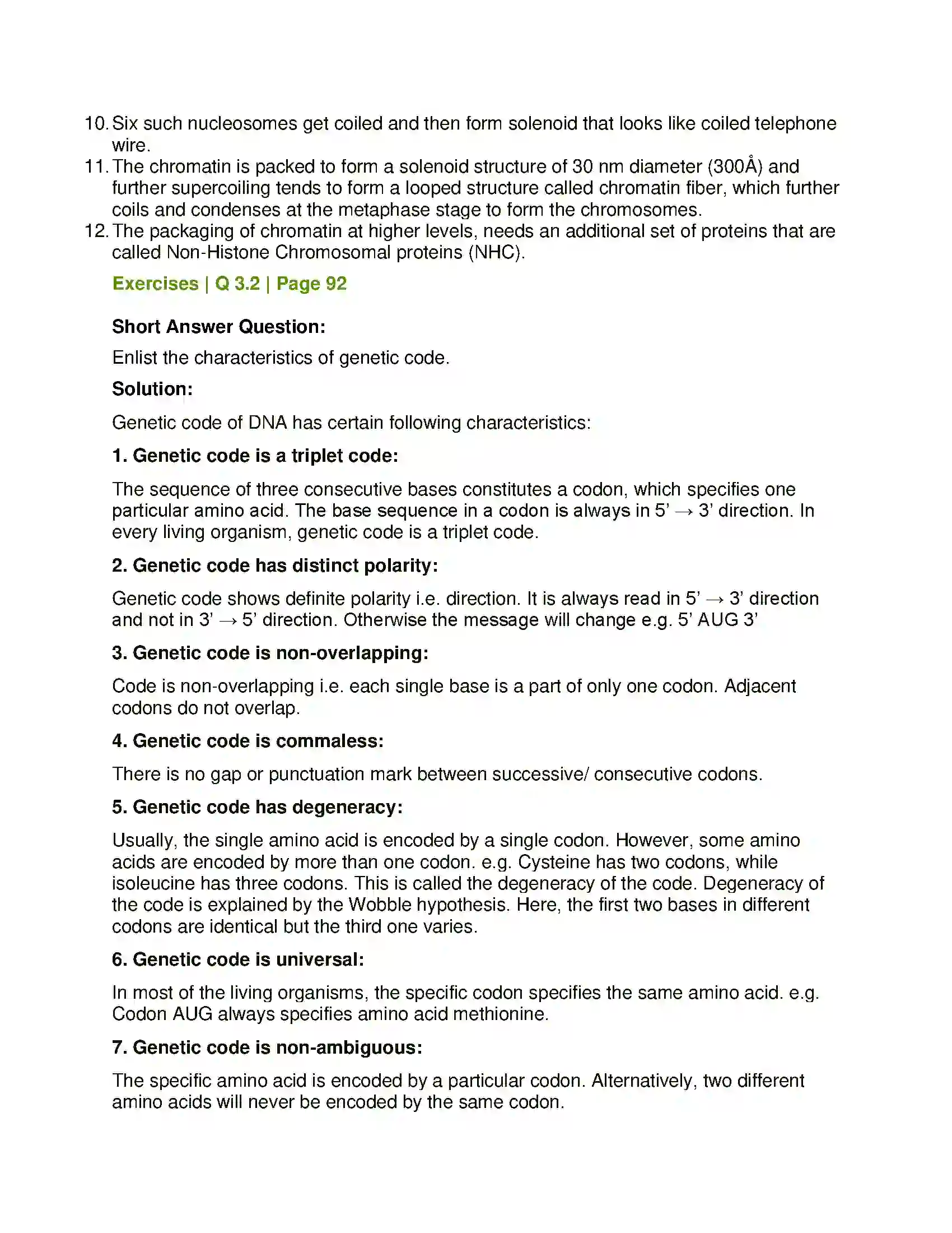 Maharashtra Board Class 12th Biology Molecular Basis of Inheritance Solution 7