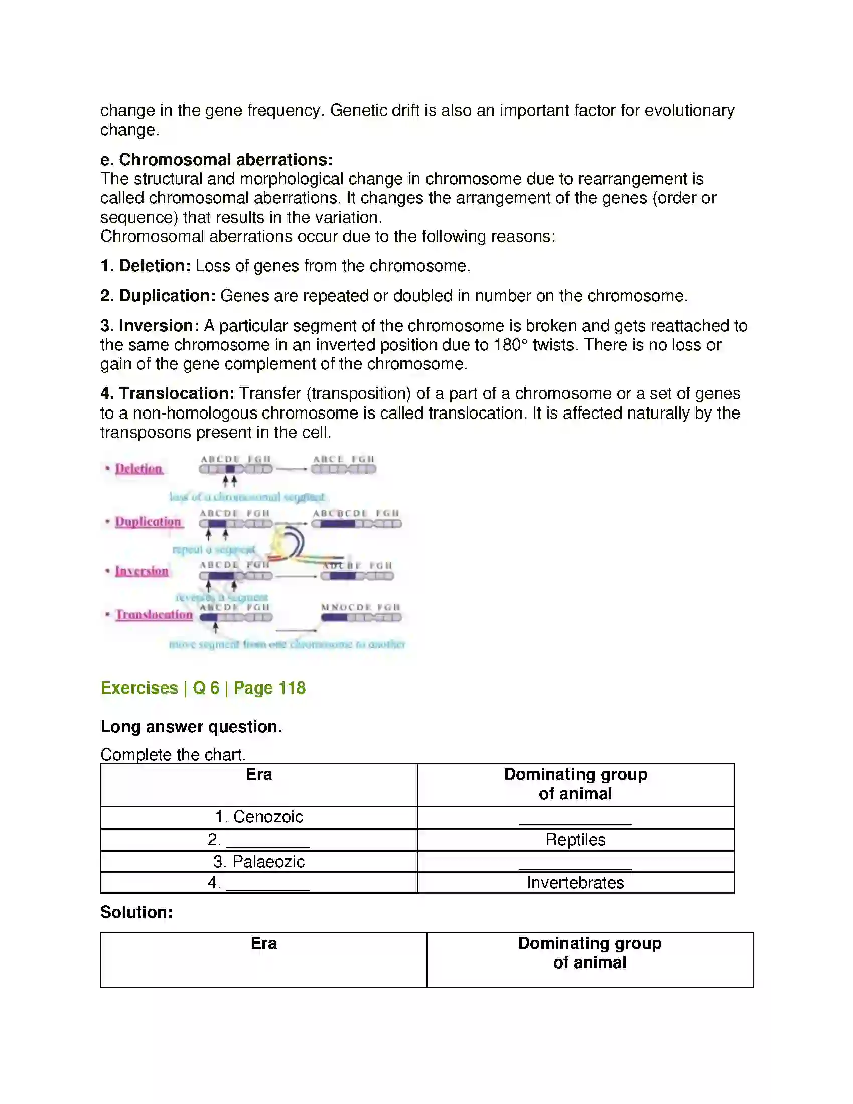 Maharashtra Board Class 12th Biology Origin and Evolution of Life Solution 15
